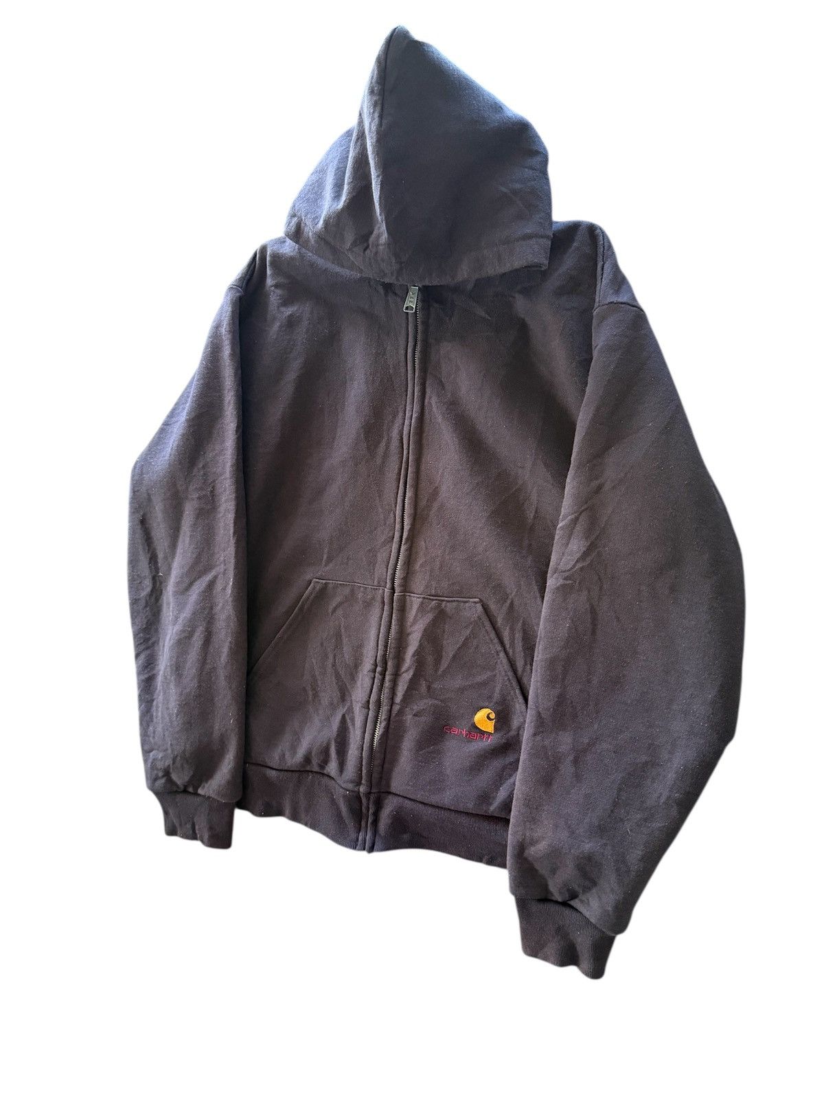 Carhartt VINTAGE CARHARTT DISTRESS ZIPPER HOODIES Size US L / EU 52-54 / 3 - 3 Thumbnail