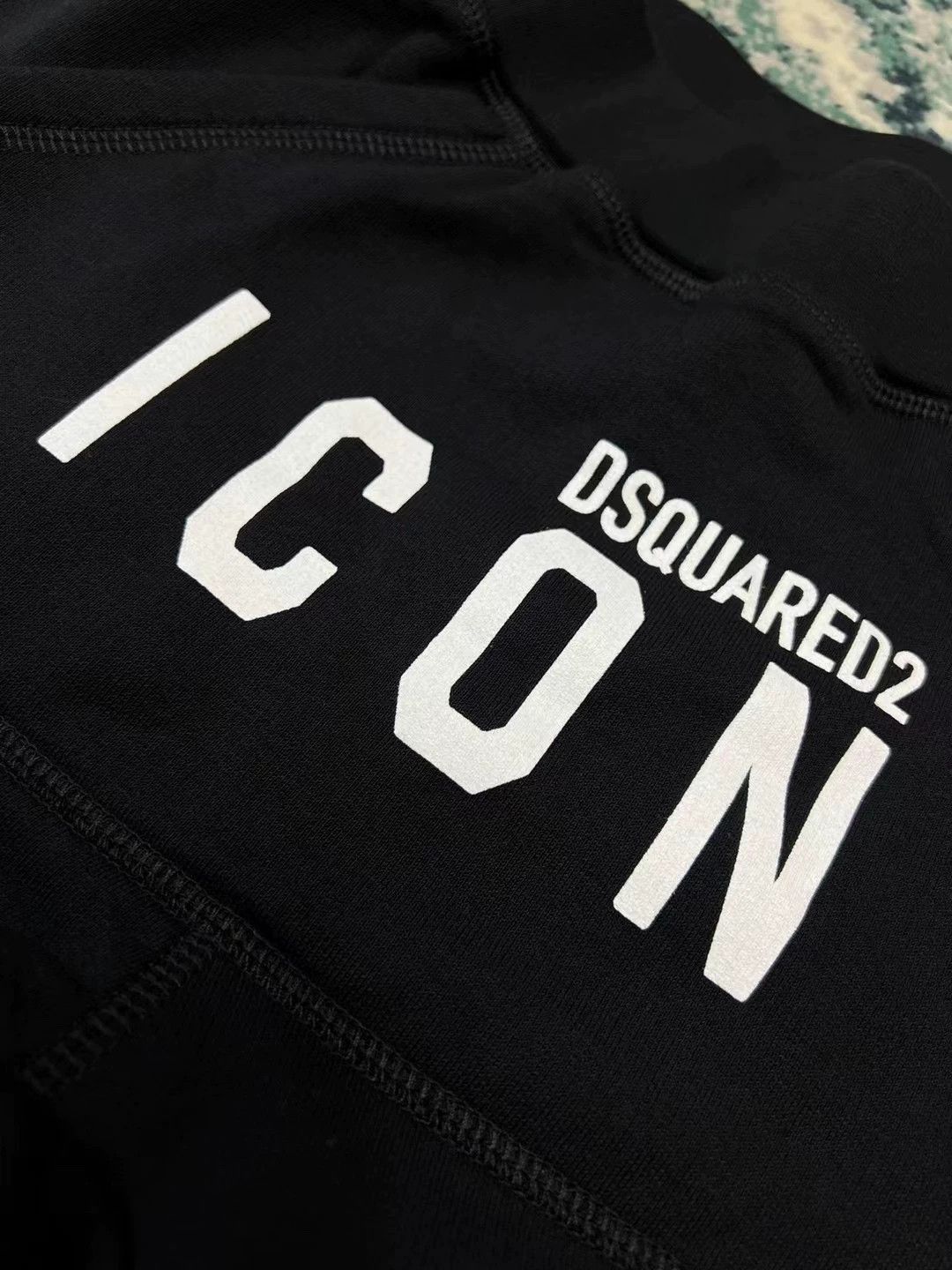 Dsquared2 Dsquared2 ICON Black Slim Fit 9T Fleece Sweatpants Size US 29 - 3 Thumbnail