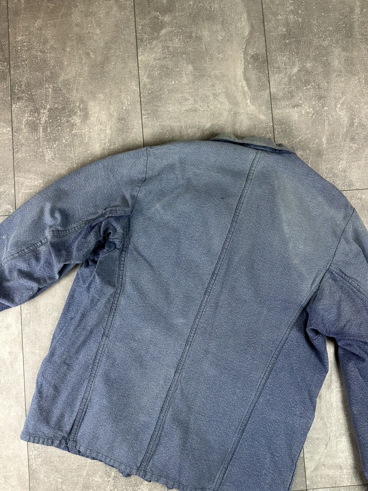 Le Laboureur Vintage Retro 70S Fischer Pecheur WorkWear Chore Jacket Size US L / EU 52-54 / 3 - 20 Thumbnail