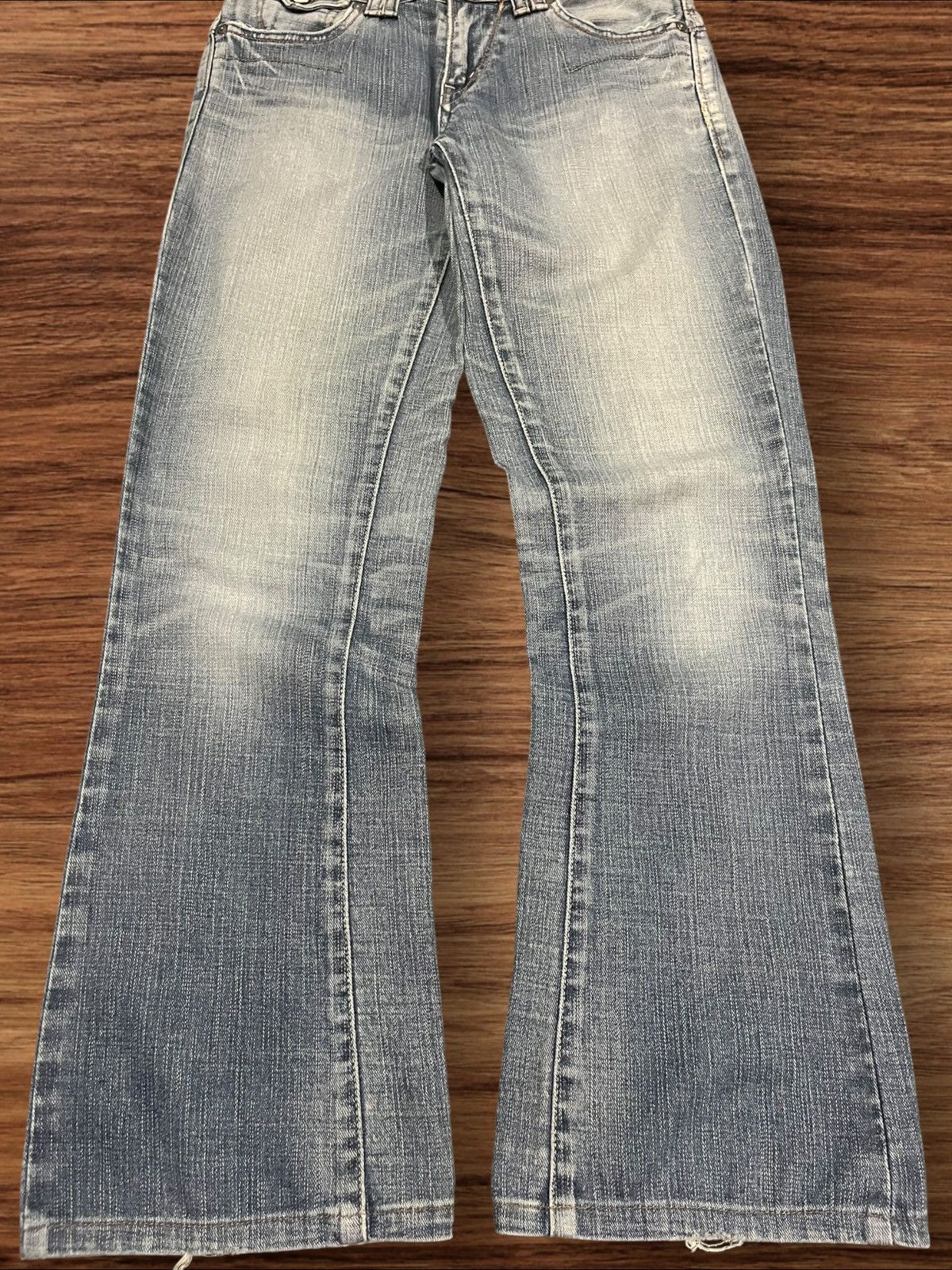 Edwin × Japanese Brand Vintage Japanese Brand Edwin Venus Blue Washed Flare Jeans Size 28" / US 6 / IT 42 - 11 Thumbnail