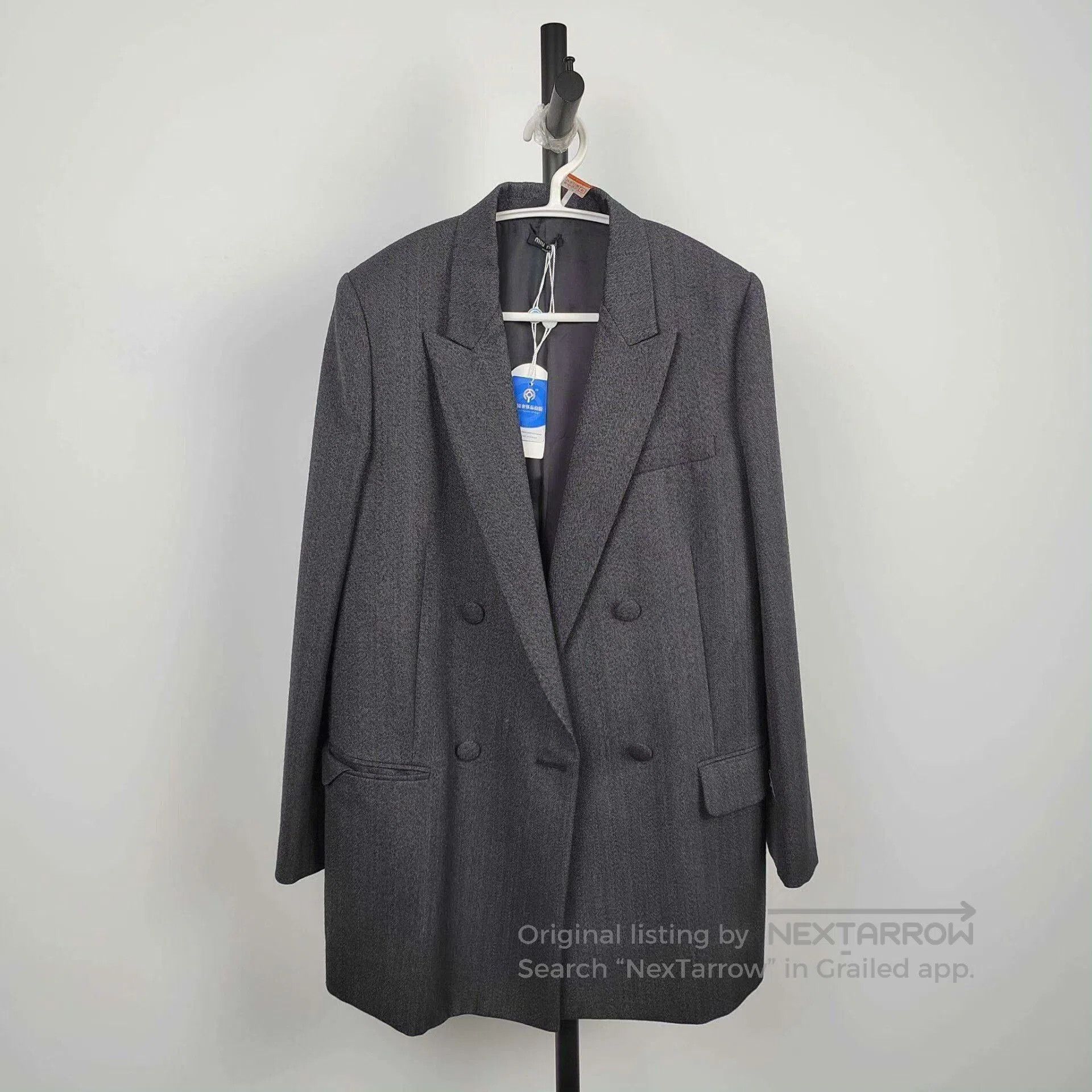 Miu Miu Miu Miu Women's Gray Blazer Size 38. Size S / US 4 / IT 40 - 1 Thumbnail