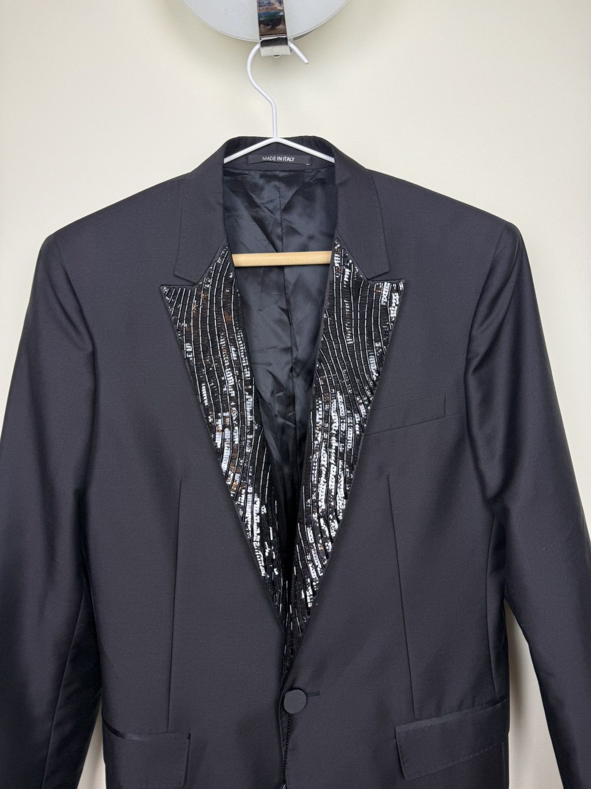 Viktor & Rolf Viktor & Rolf Monsieur Black Beaded Lapel Blazer Size 46 Size 36R - 2 Thumbnail