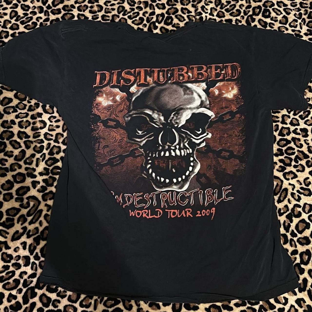 image of Band Tees Distubbed Band Tee in Black, Men's (Size Large)