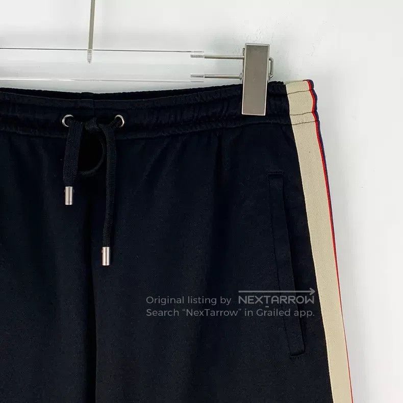 Gucci Gucci Size S Black side striped letter drawstring casual tr Size 25" / US 0 / IT 36 - 3 Thumbnail