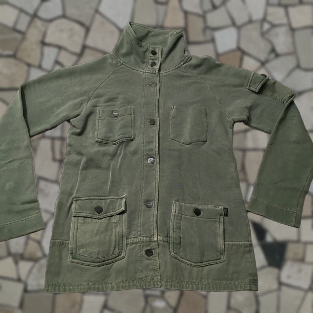 Vans VANS Jacket fleece Womens olive green Button Up Shirt Shacket Chore Size S / US 4 / IT 40 - 1 Thumbnail