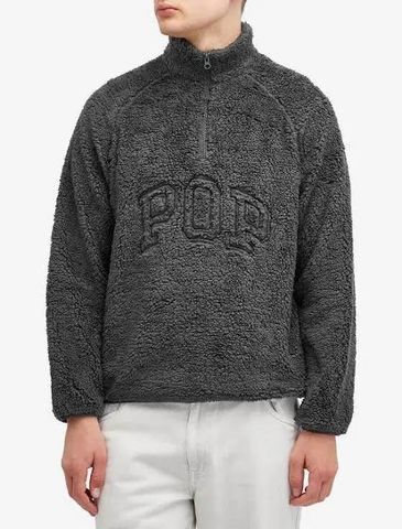 Pop Trading Company POP TRADING COMPANY ARCH LOGO HALF ZIP FLEECE Size US S / EU 44-46 / 1 - 6 Thumbnail