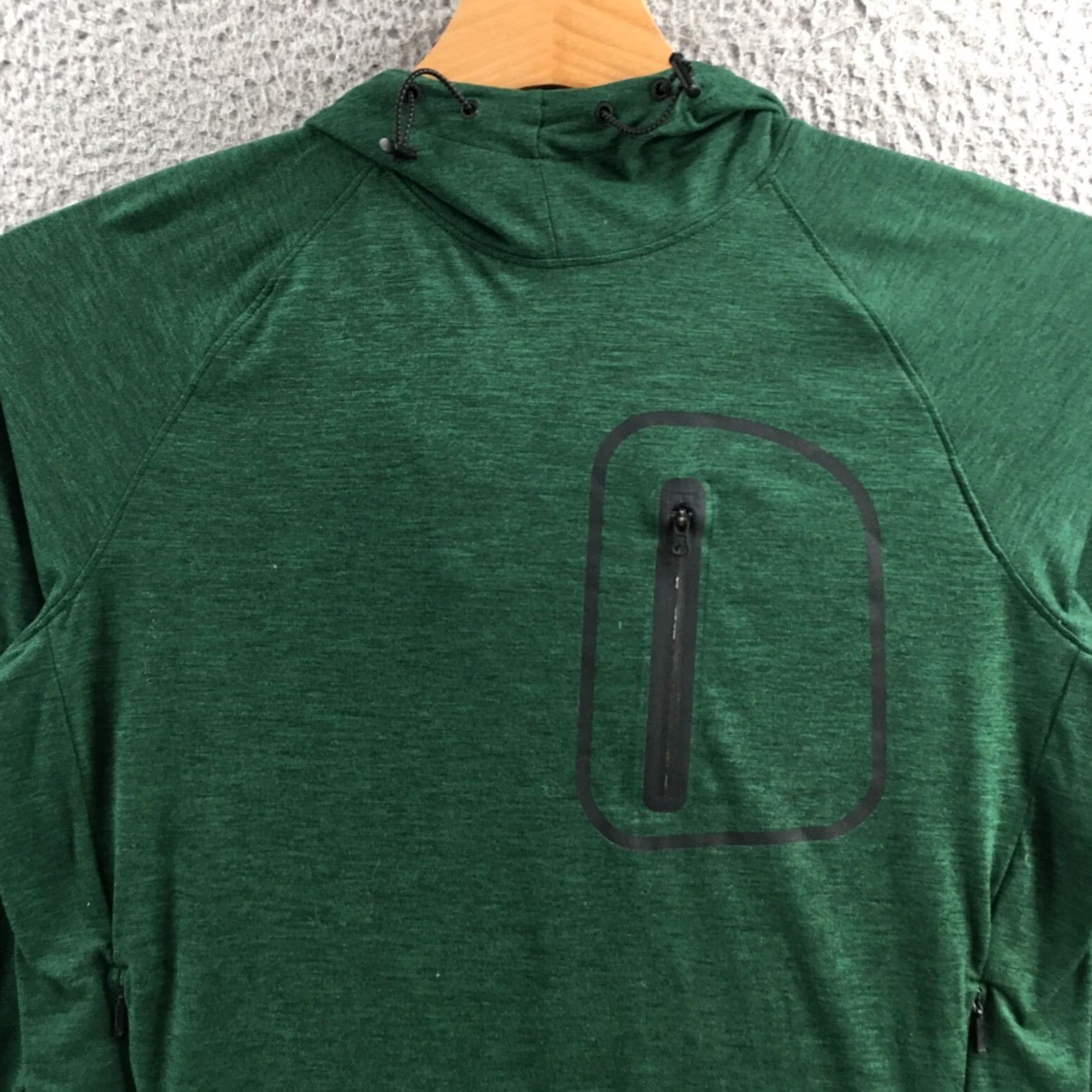 American Eagle Outfitters American Eagle Outfitters Hoodie Sweatshirt Mens S Green Mock Neck Raglan Long Sleeve Size US S / EU 44-46 / 1 - 2 Thumbnail