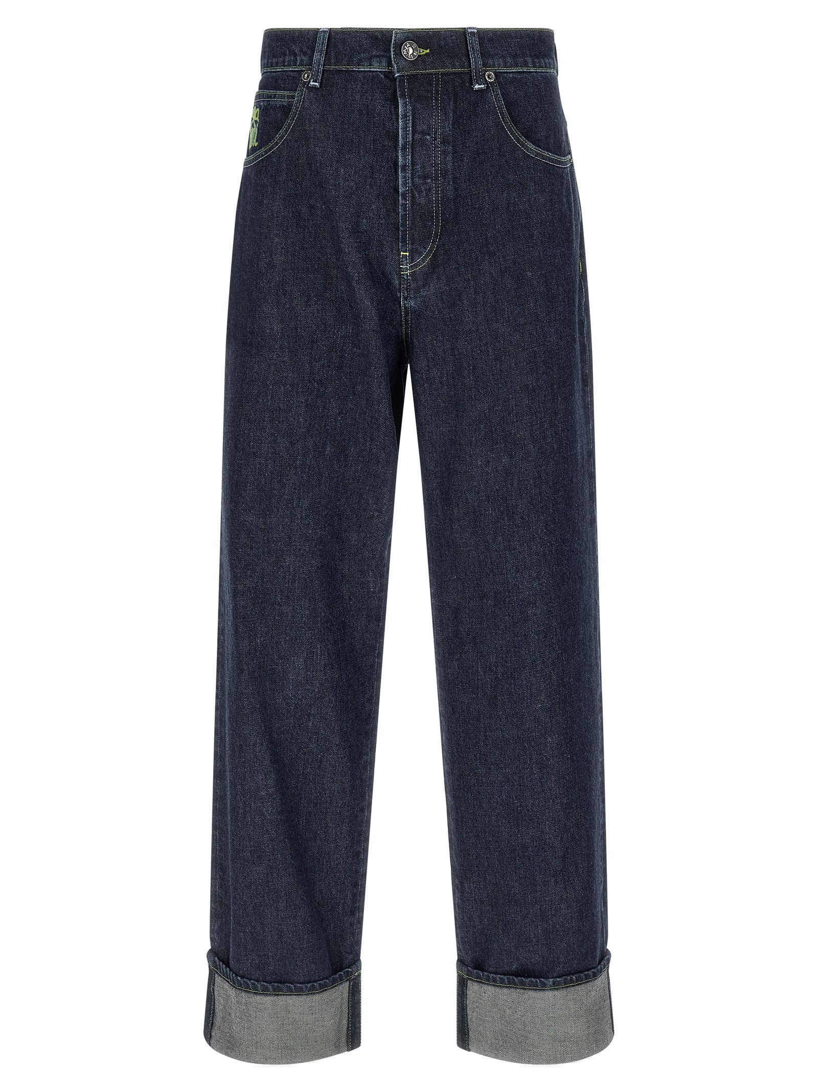 Logo Embroidery Jeans