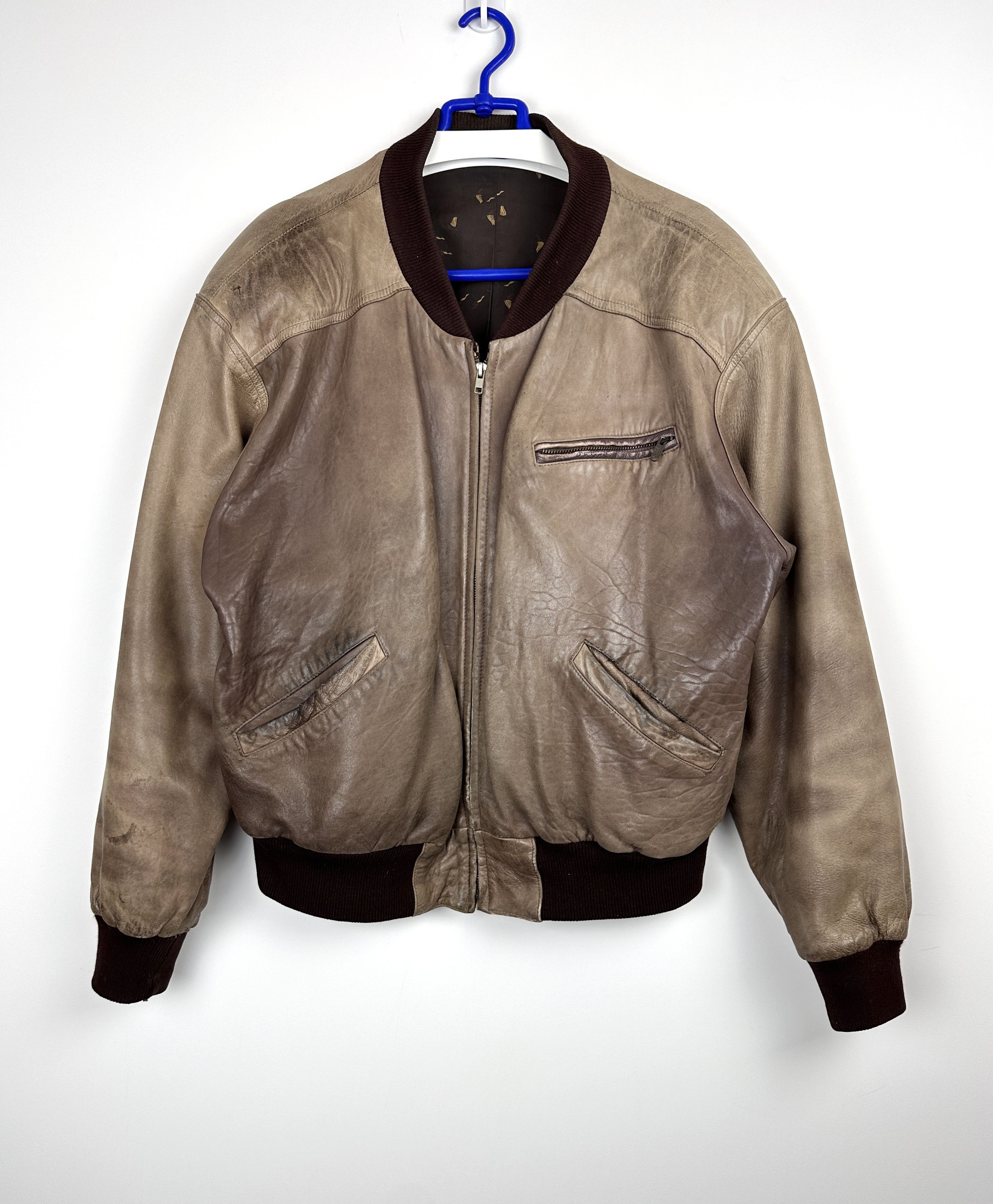 Vintage Vintage leather bomber jacket starboy M Size US M / EU 48-50 / 2 - 1 Thumbnail