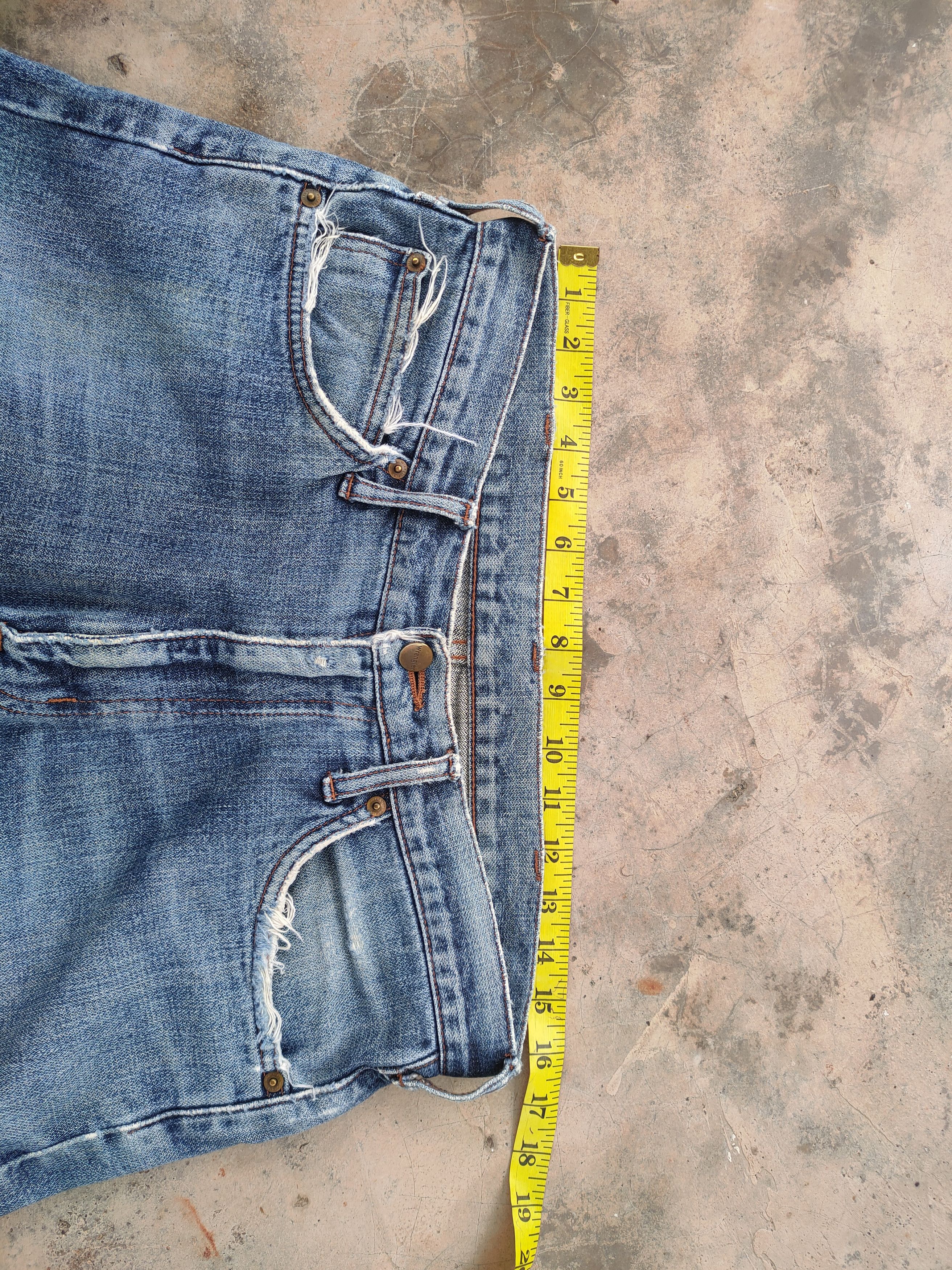 Wrangler VINTAGE WRANGLER FADED RIPPED JEANS DENIM PANTS Size US 32 / EU 48 - 8 Thumbnail