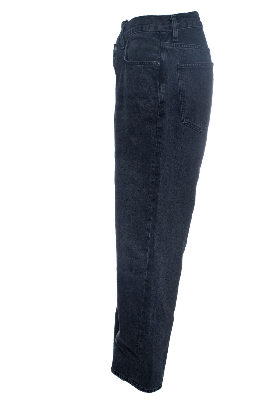 Agolde Agolde, wide leg criss cross jeans in black Size 29" - 2 Thumbnail