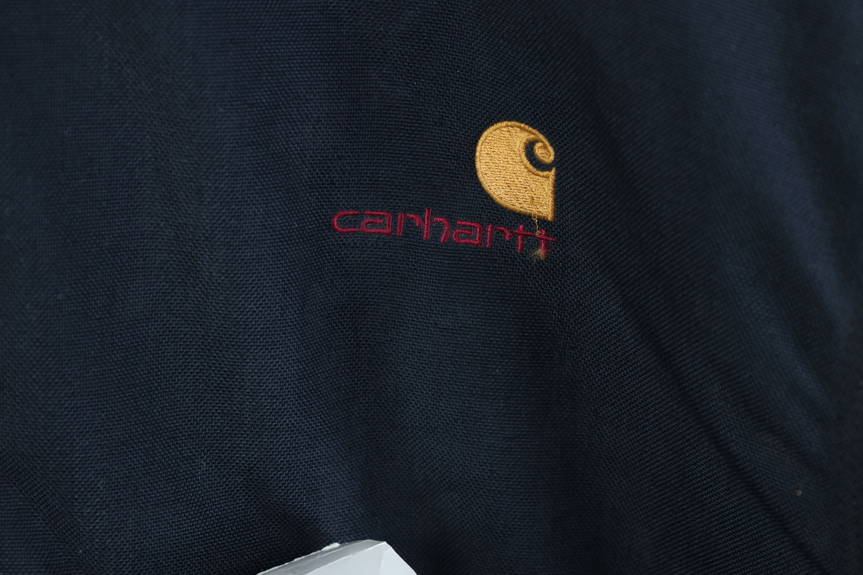 Carhartt Deadstock Vintage 90s Carhartt Bomber Jacket Black USA Size US XXL / EU 58 / 5 - 5 Thumbnail
