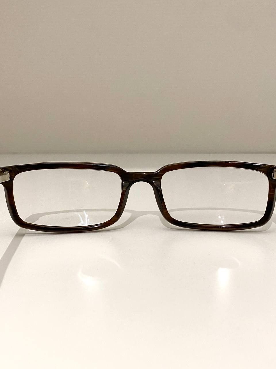Chanel Chanel CC Logo Square Rectangular Brown Eyeglasses Vintage Size ONE SIZE - 10 Thumbnail