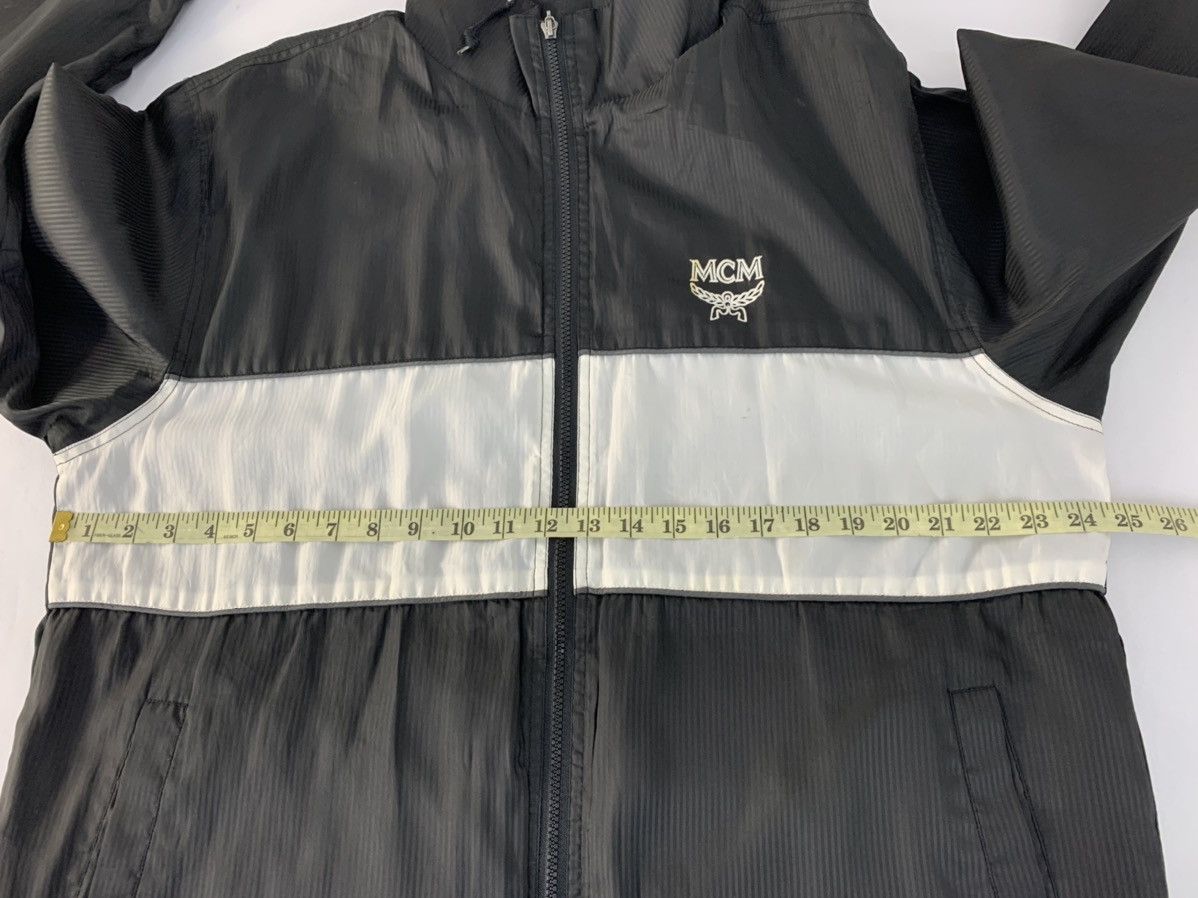 MCM 90s MCM Quilted Hooded Jacket White Block Chest Zipper Size US L / EU 52-54 / 3 - 7 Thumbnail