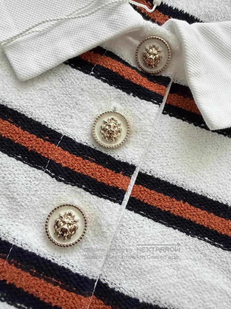 Chanel Chanel Striped cotton polo Size M / US 6-8 / IT 42-44 - 3 Thumbnail