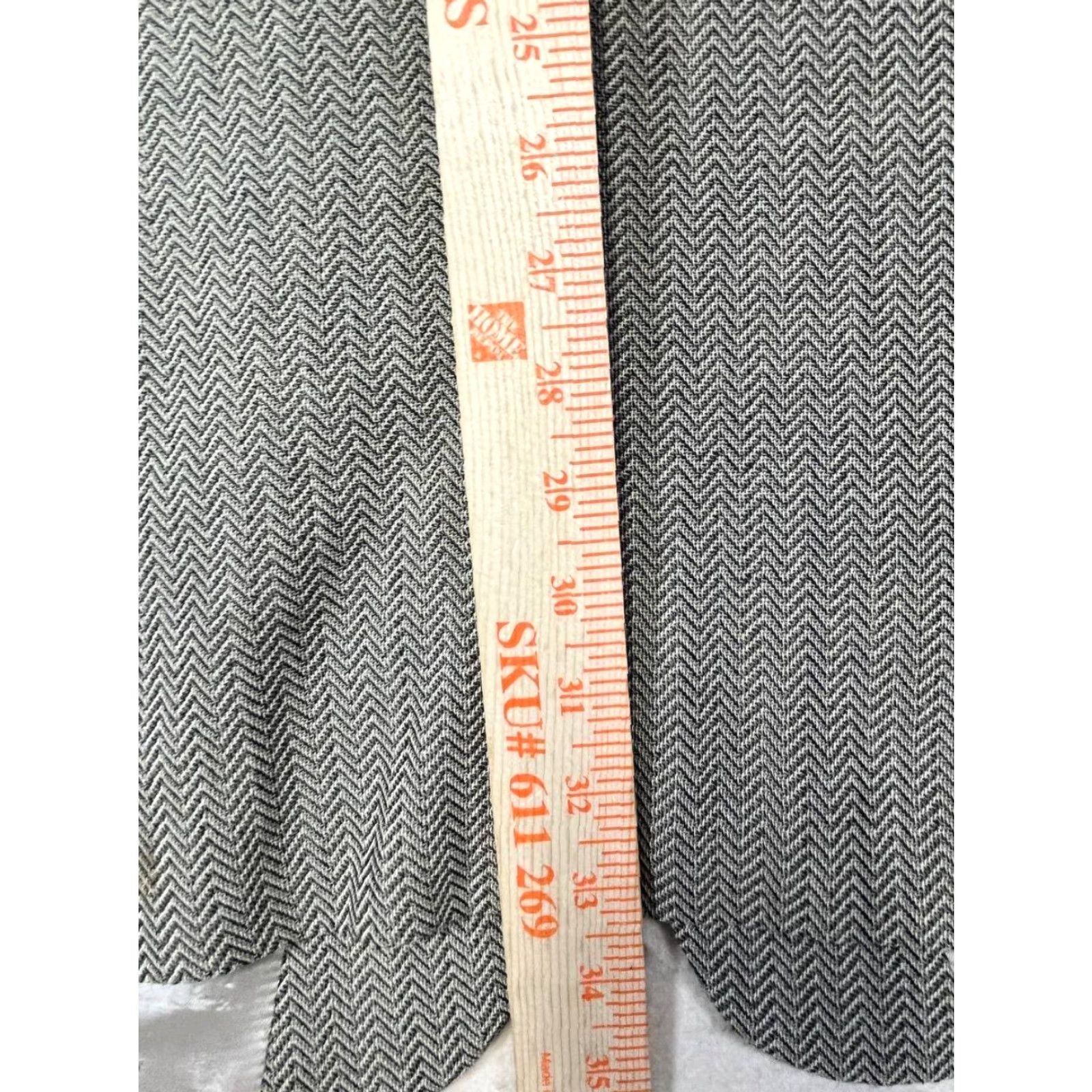 Hugo Boss HUGO BOSS Blazer Sport Coat Beige Wool USA Made Men 44T Check Pattern Mid-Length Button Lined Dry Clean Only Size 44R - 3 Thumbnail