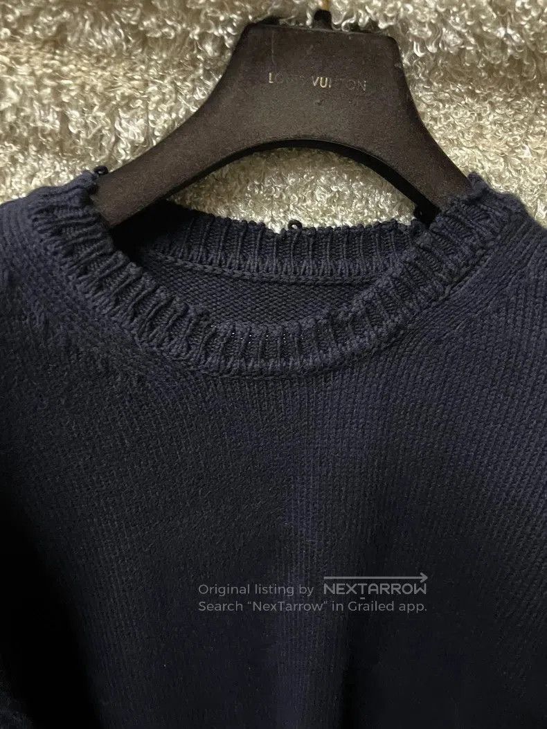 Maison Margiela Maison Margiela Men's Destroyed Crewneck Sweatshirt. Size US M / EU 48-50 / 2 - 5 Thumbnail