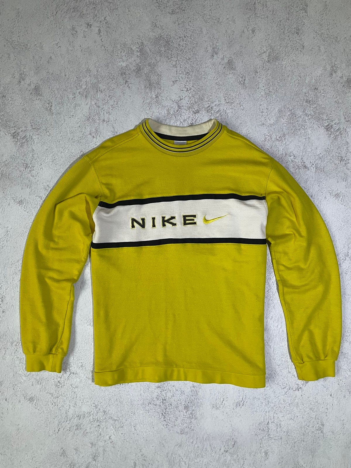 Pre-owned Nike X Vintage Sweatshirt Nike 90's Central Logo Retro Skate Item In Multicolor