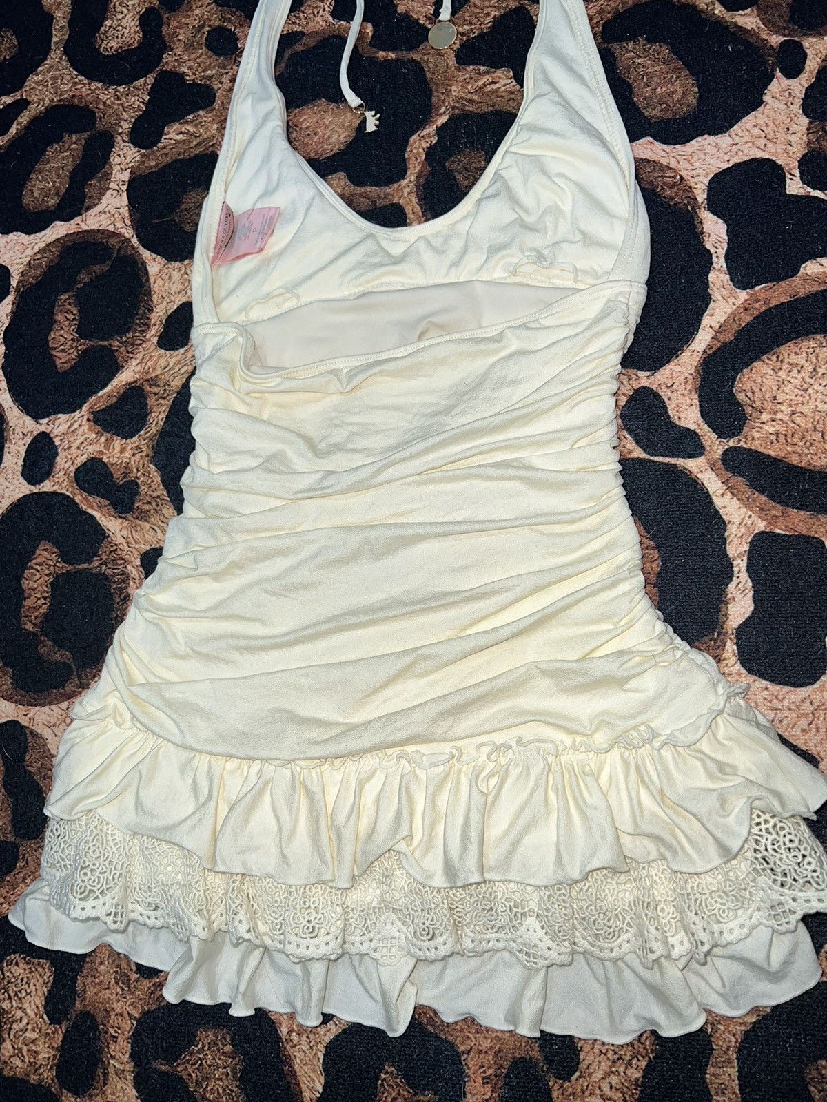 Juicy Couture Juicy couture cream halter mini dress 🏝️🎀💖 Size S / US 4 / IT 40 - 6 Thumbnail