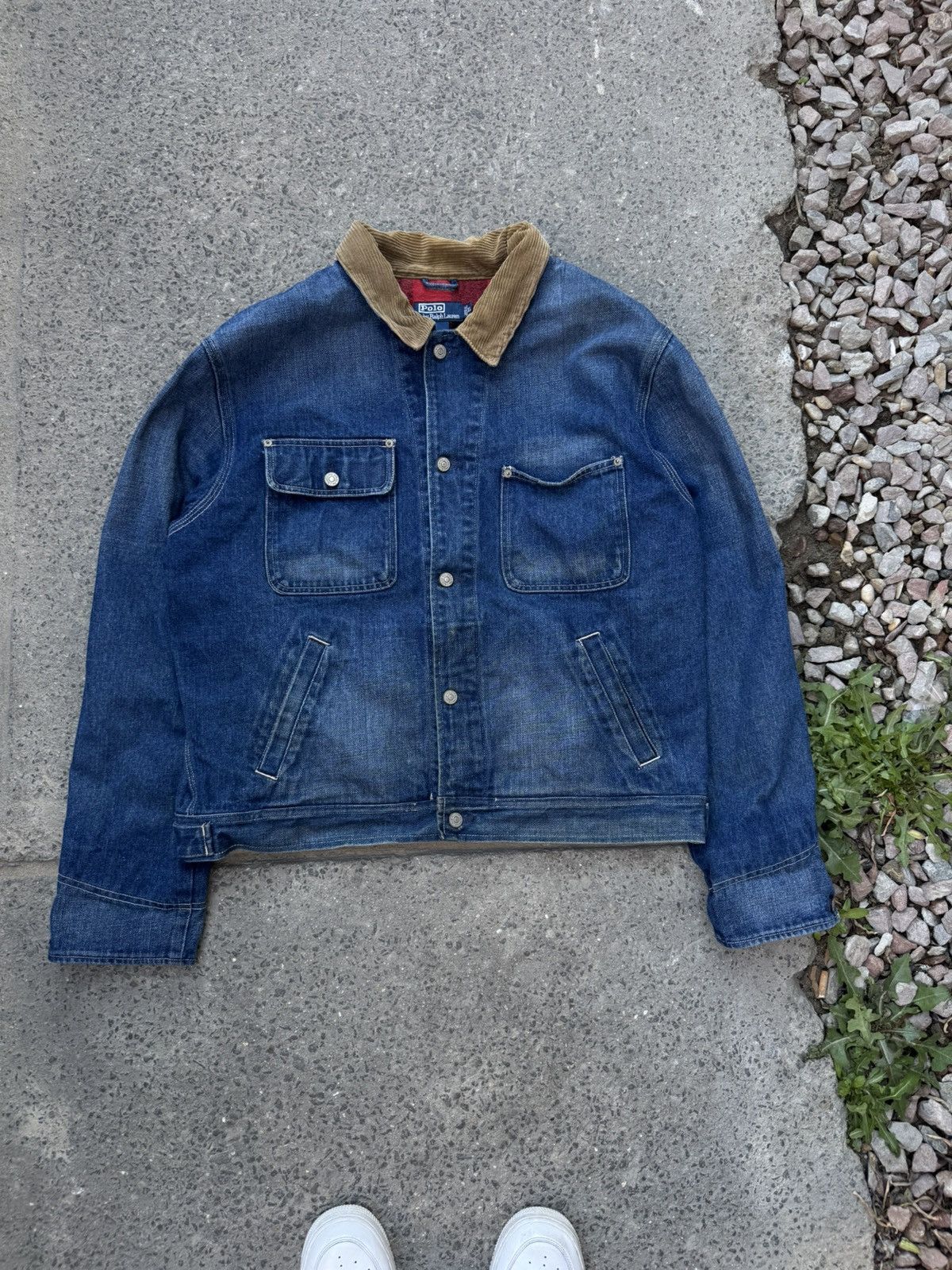 Polo Ralph Lauren Polo Ralph Lauren Denim Jacket Wool line Size US XL / EU 56 / 4 - 2 Thumbnail