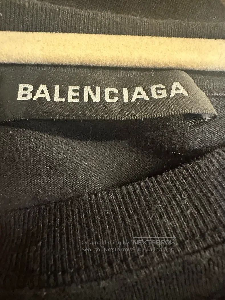 Balenciaga Balenciaga Short Sleeve + T-shirt + Double B Buckle + Lett Size US XXS / EU 40 - 3 Thumbnail