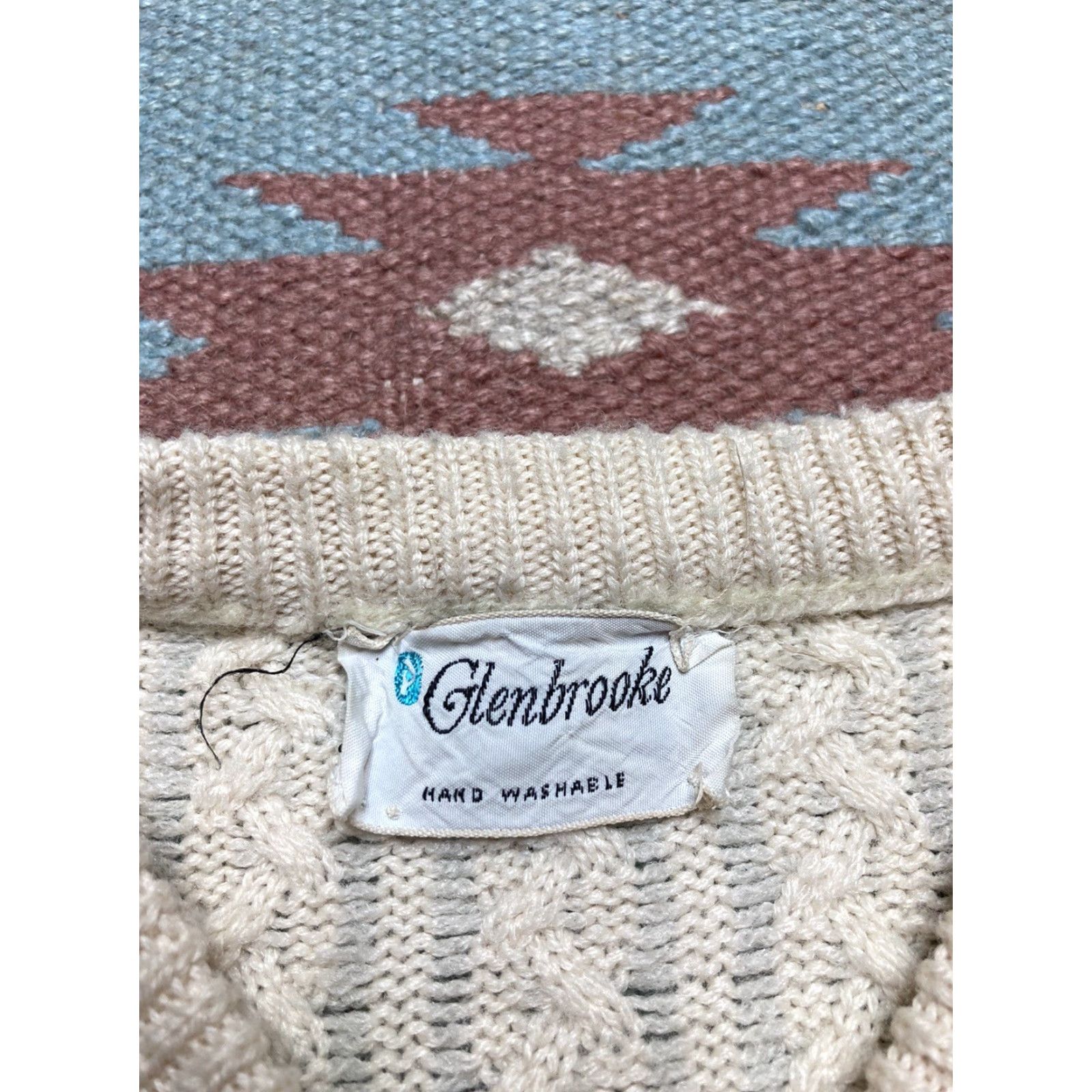 Vintage VINTAGE Penney’s knit sweater glenbrooke cardigan cable-knit wool Large Women Size L / US 10 / IT 46 - 4 Thumbnail