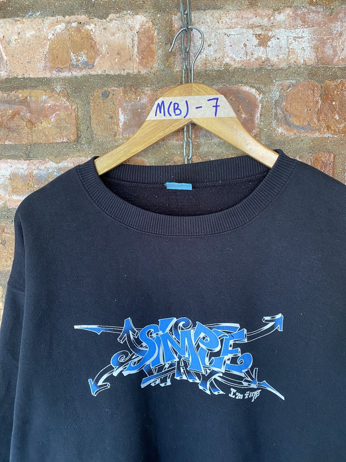 JNCO 1990s Hill Crop Jpn “Simple i’m fine” subware grafiti futura Size US L / EU 52-54 / 3 - 3 Thumbnail