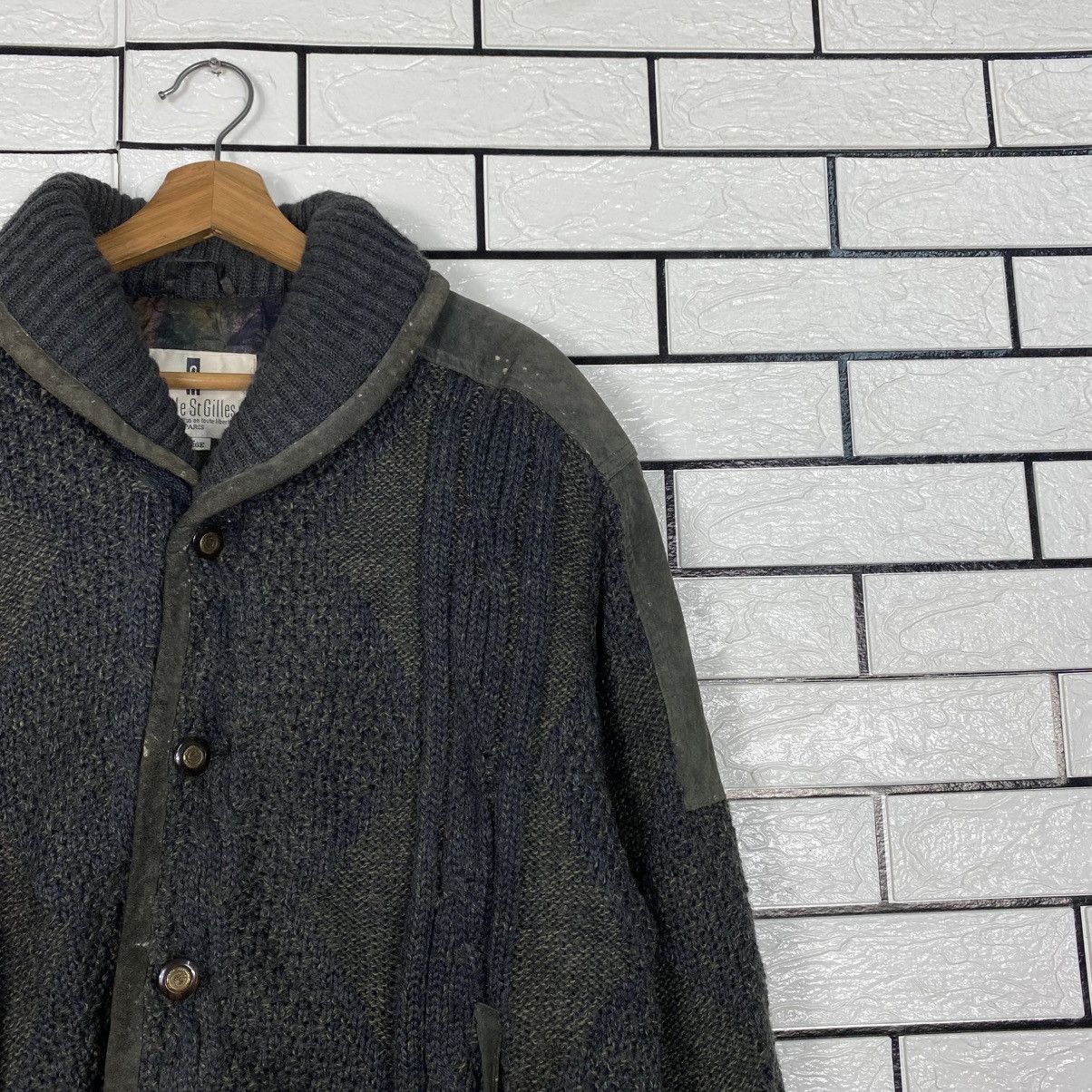Japanese Brand 📌Vintage Wool Bomber Jacket Nicole St Gilles Issey Miyake Size US L / EU 52-54 / 3 - 7 Thumbnail