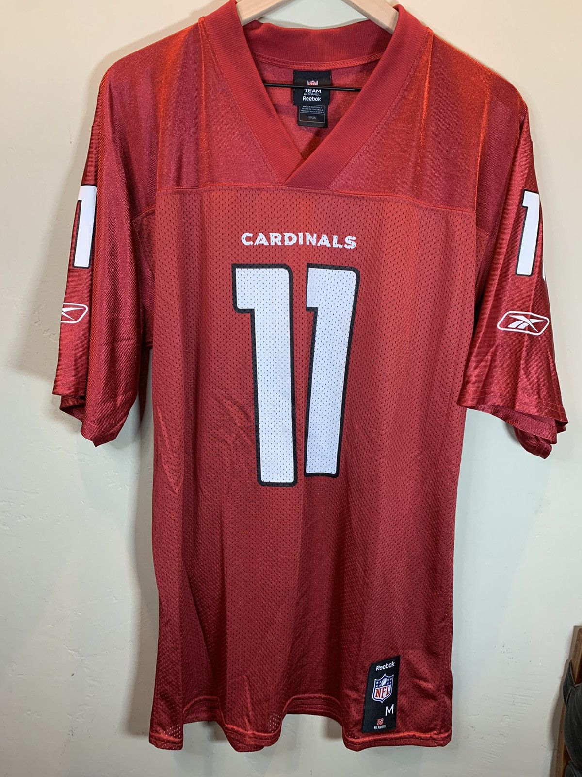 Arizona sale Cardinals Larry Fitzgerald 11 Superbowl Reebok Jersey 2009 Size 50 N3