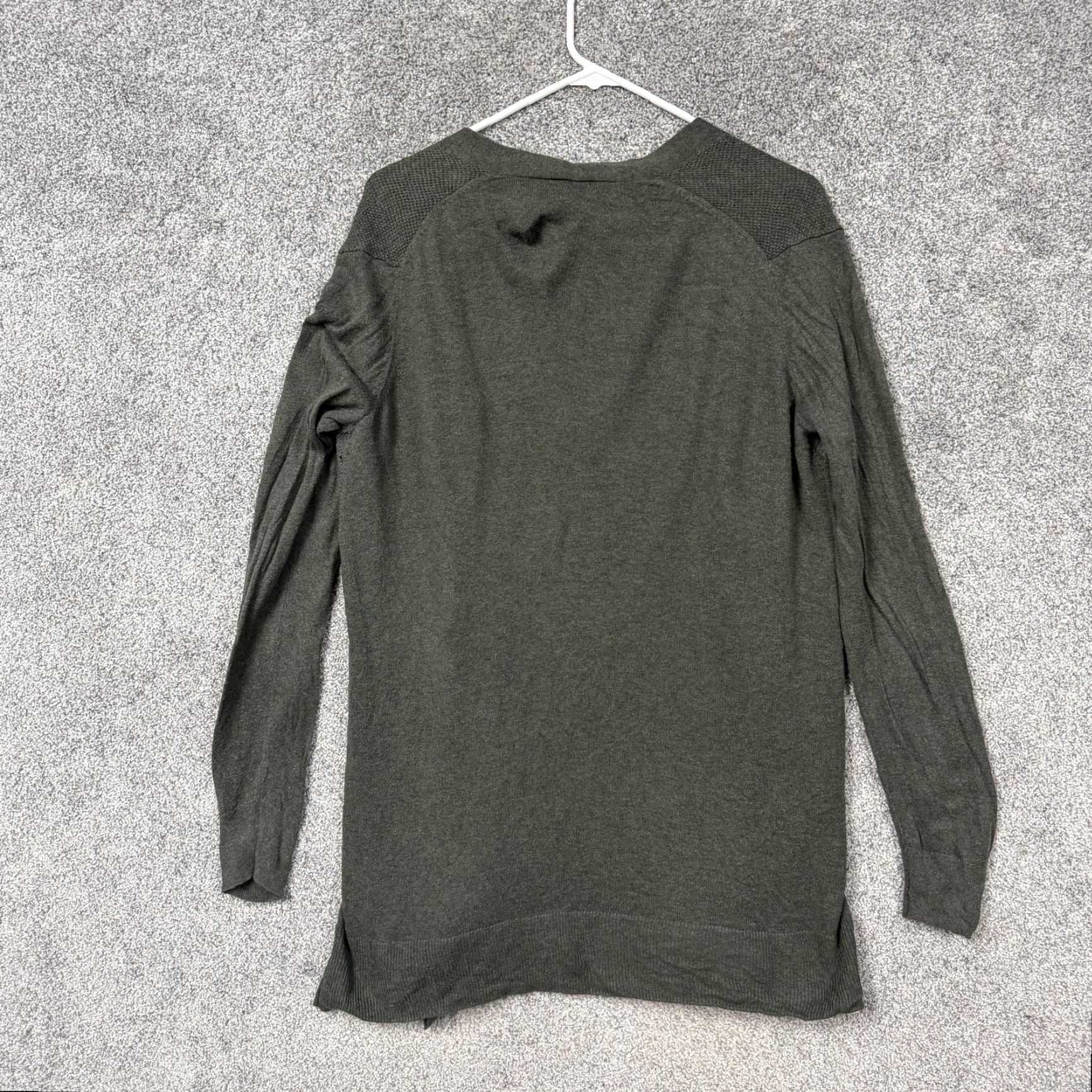 Gap Gap Cardigan Sweater M Green Open Front Knit Preppy Bohemian Lagenlook Casual Womens Regular Open Front Knit Sweater Size M / US 6-8 / IT 42-44 - 7 Thumbnail