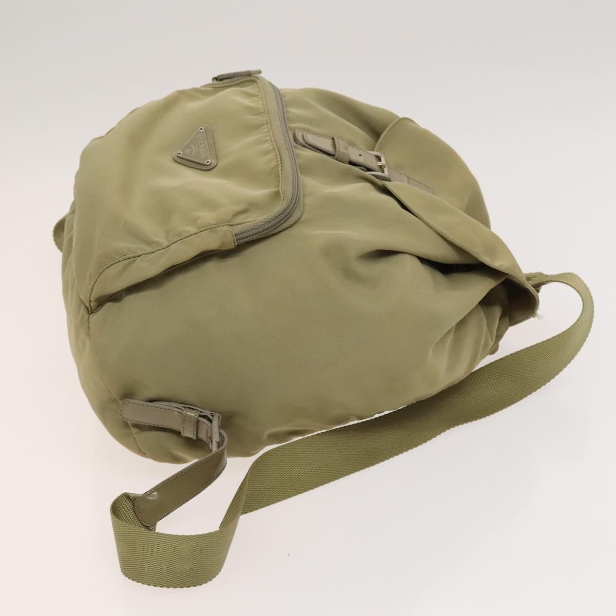 Prada PRADA Backpack Nylon Khaki Silver Size ONE SIZE - 4 Thumbnail