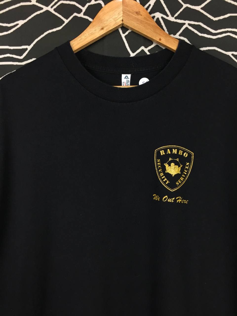 Vintage Rambo Security Services Total Response And Protection Tee Size US L / EU 52-54 / 3 - 6 Thumbnail