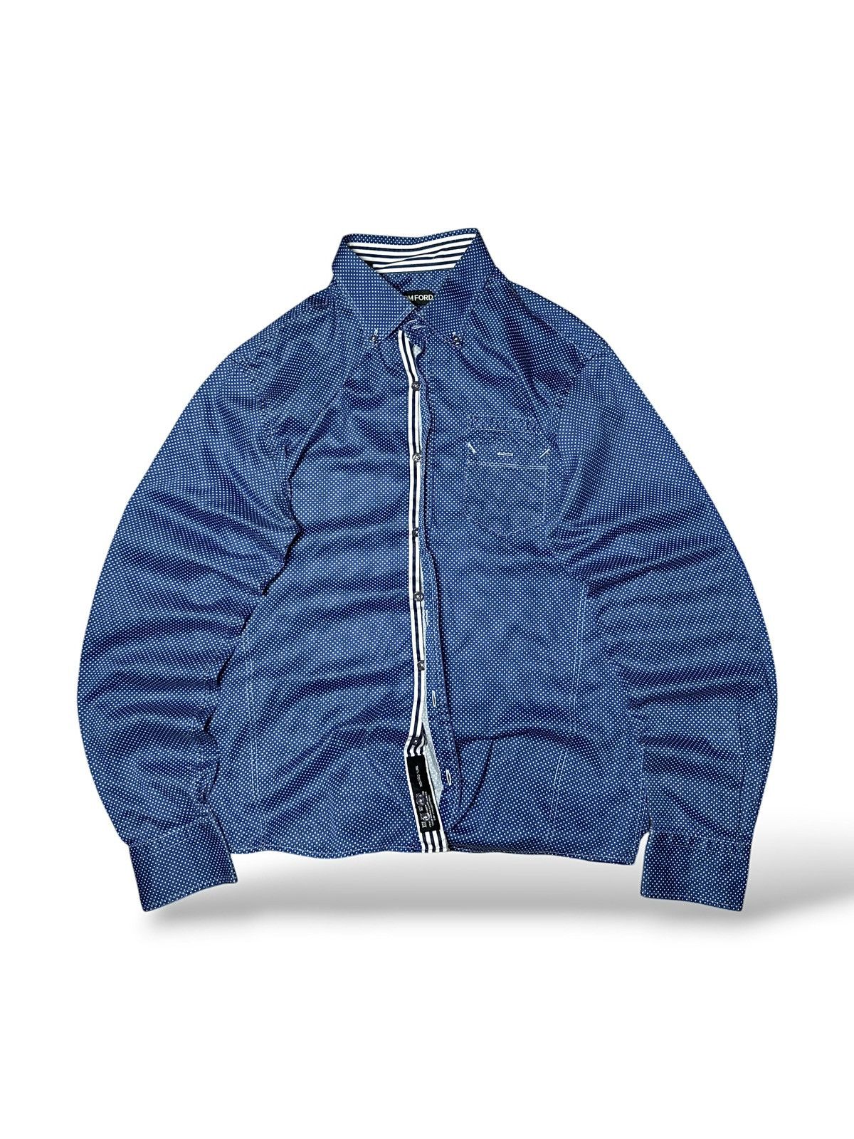 Tom Ford Tom Ford shirt blue luxury Size US S / EU 44-46 / 1 - 2 Thumbnail