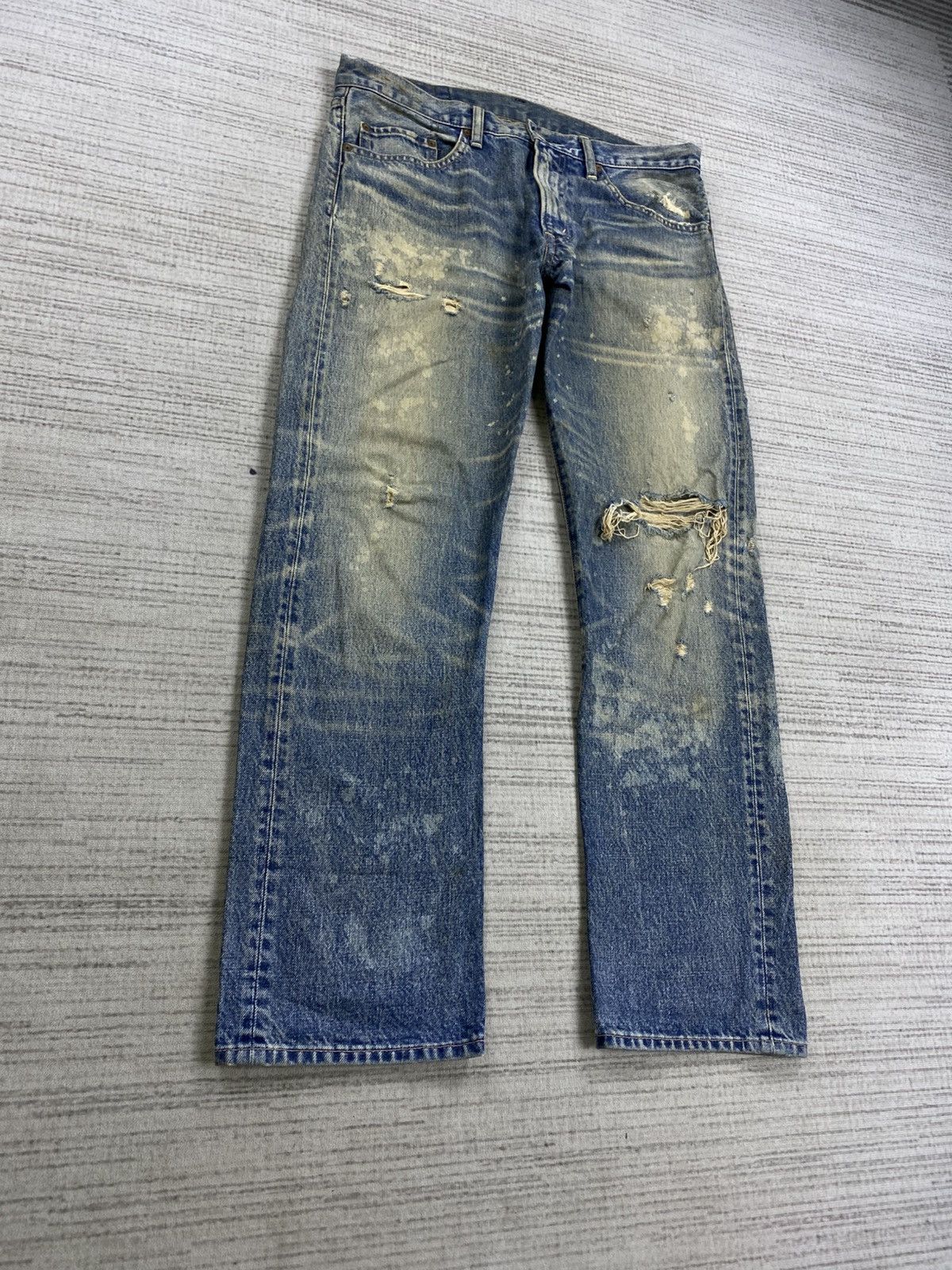 Hysteric Glamour × Native × Vintage Vintage RNA Native Distressed Denim Jeans Size US 34 / EU 50 - 3 Thumbnail