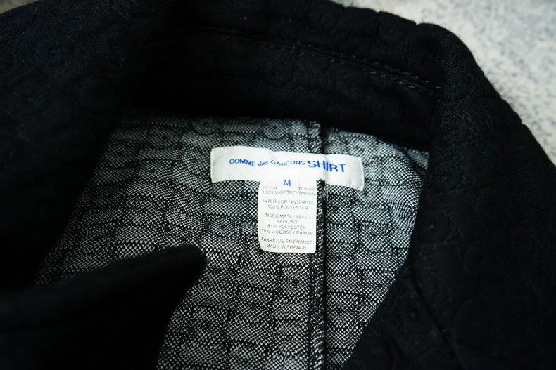 Comme des Garcons Comme des Garcons Waffle check double-breasted coat Size S / US 4 / IT 40 - 9 Thumbnail
