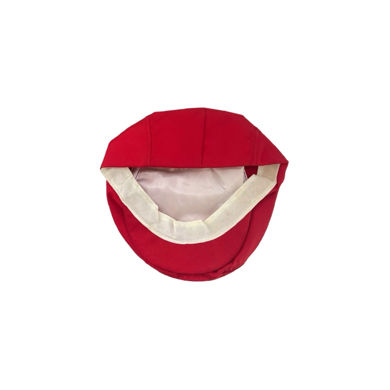 Vintage VINTAGE cabbie drivers flat cap hat Mens Adult Medium Red 90s deadstock NWOT NWOT 90s flat cap snap on bill red medium 90s Mens Size ONE SIZE - 3 Thumbnail