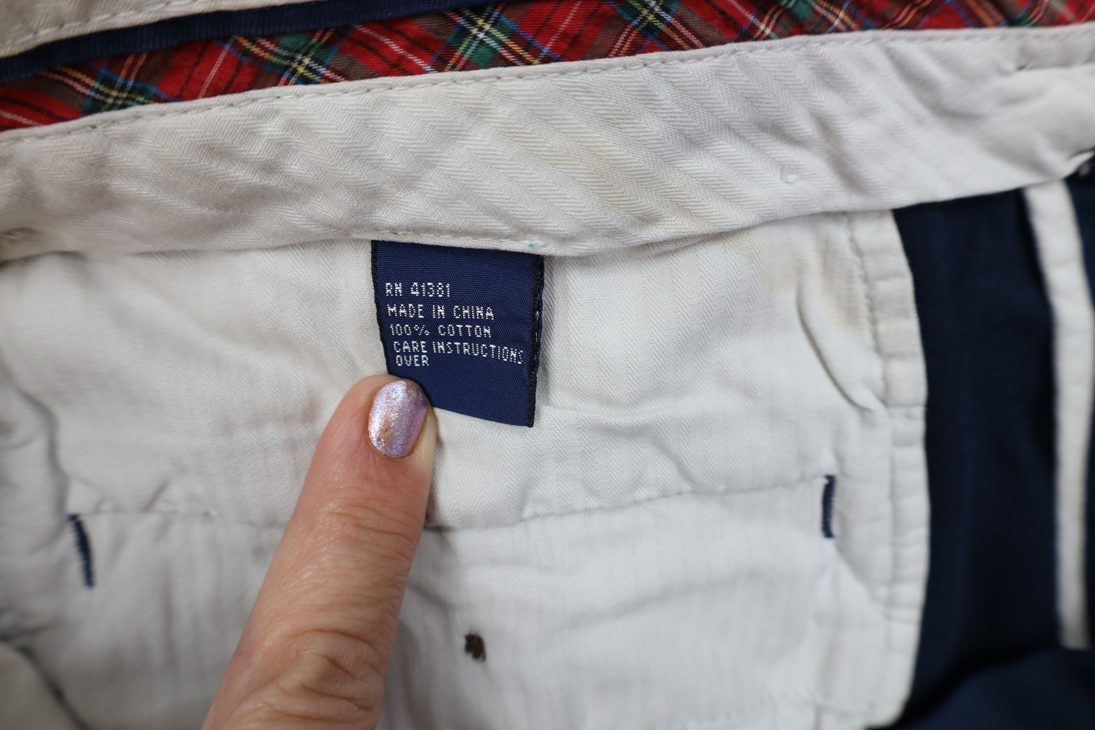 Ralph Lauren Vintage 90s Polo Golf Ralph Lauren Crest Chino Shorts Blue Size US 34 / EU 50 - 8 Thumbnail