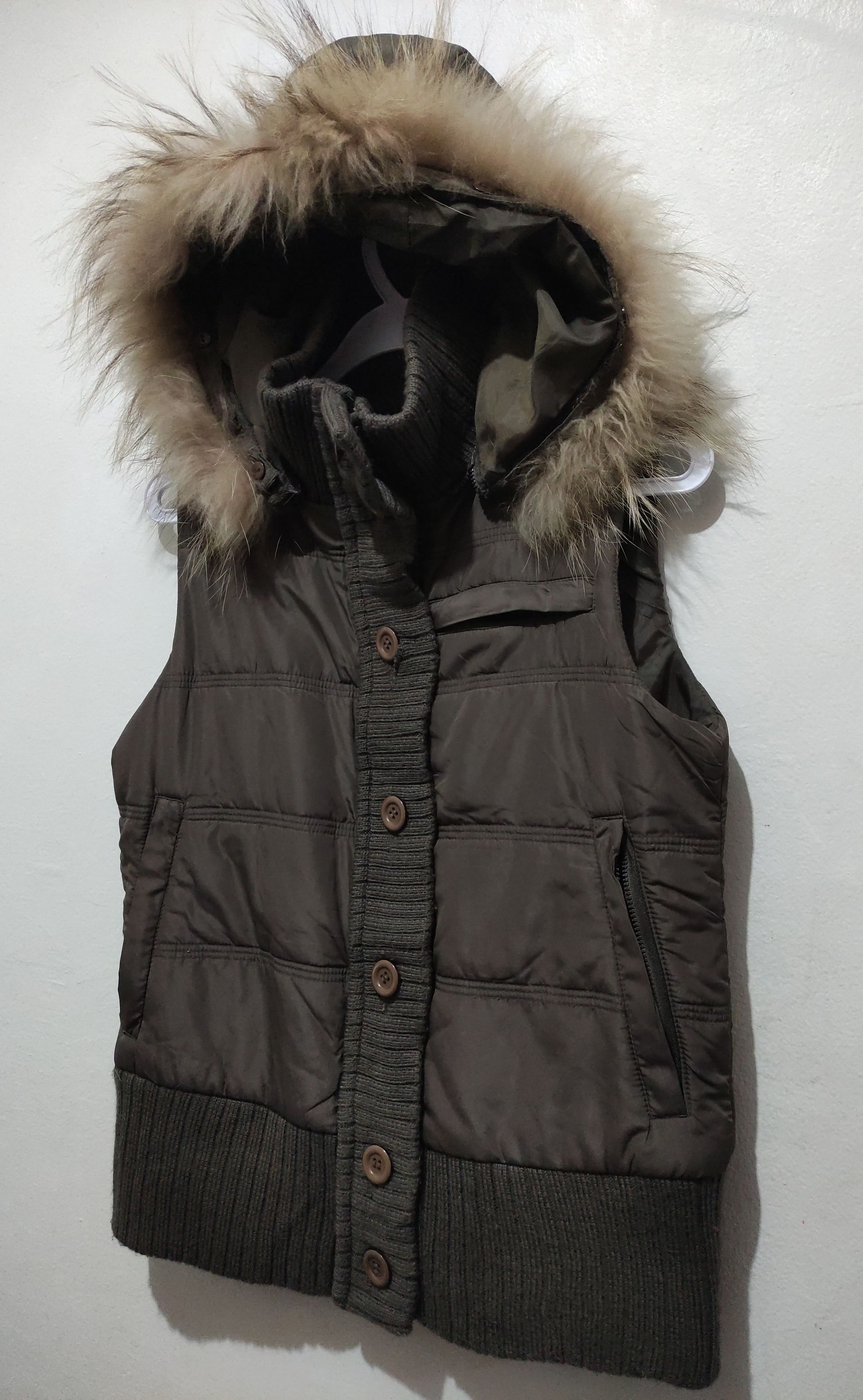 Japanese Brand 2000s Japanese archive Saburoku fur zip Vest Down jacket Size US M / EU 48-50 / 2 - 18 Thumbnail