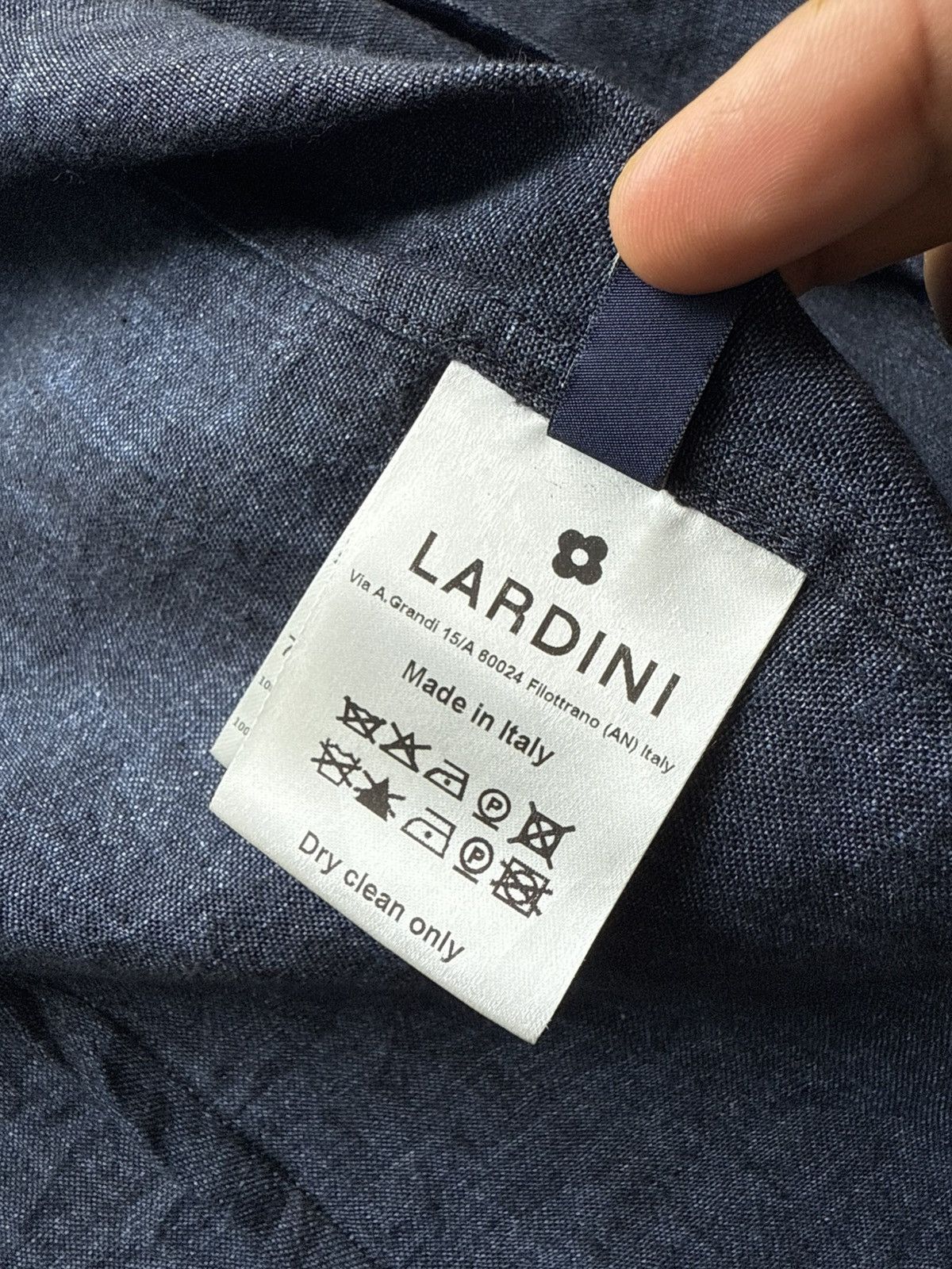 Lardini 💥LUXURY💥 Lardini Indigo Blue Blazer Jacket Size US M / EU 48-50 / 2 - 12 Thumbnail