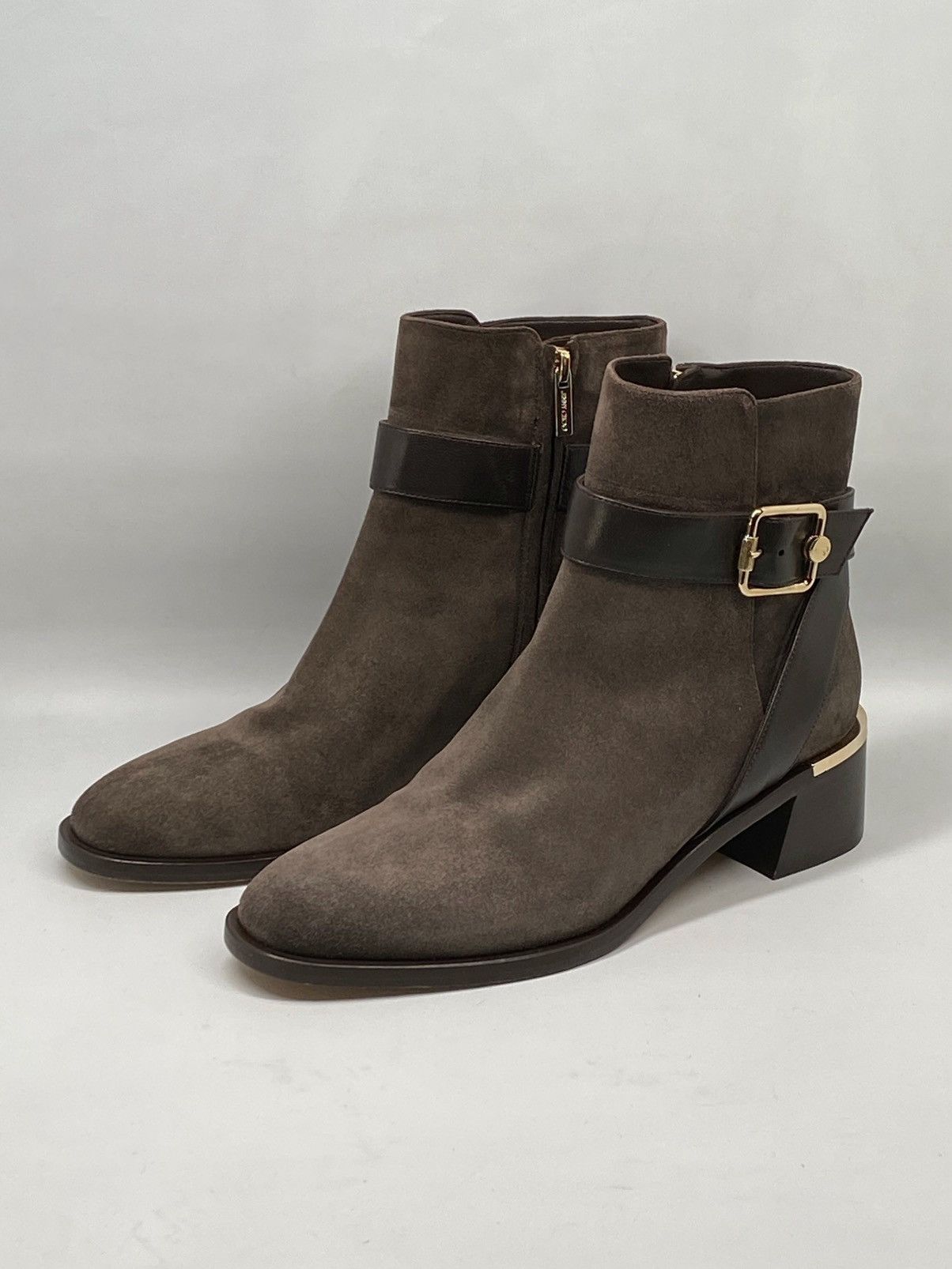 Jimmy Choo Jimmy Choo Clarice 45 Block Heel Suede Booties size 39 Size US 9 / IT 39 - 1 Thumbnail