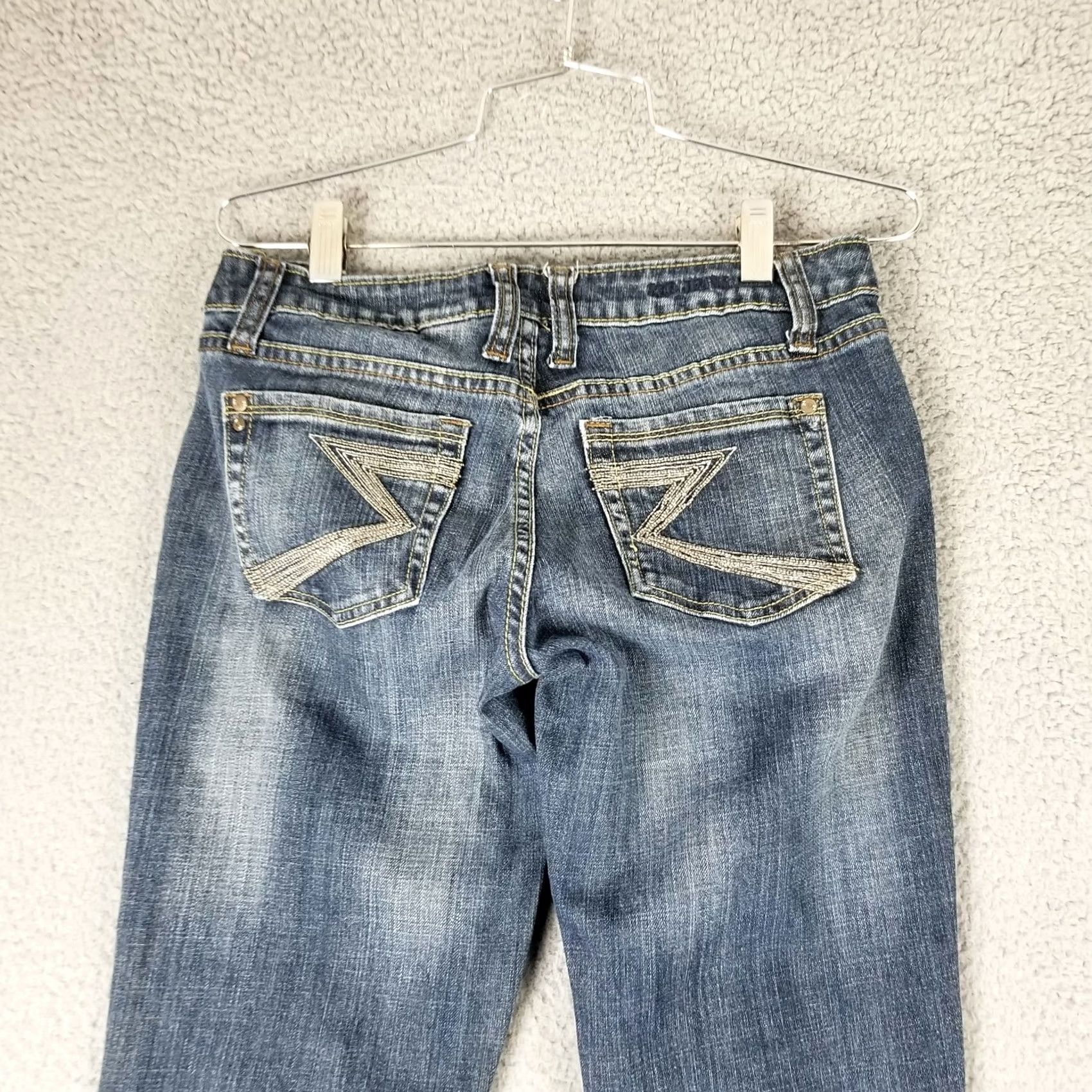 Denime Zico Jeans Women Bootcut Denim 29X31 Size 9 Low Rise Blue 5-Pocket Regular Vintage: No Womens Size 30" / US 8 / IT 44 - 2 Thumbnail