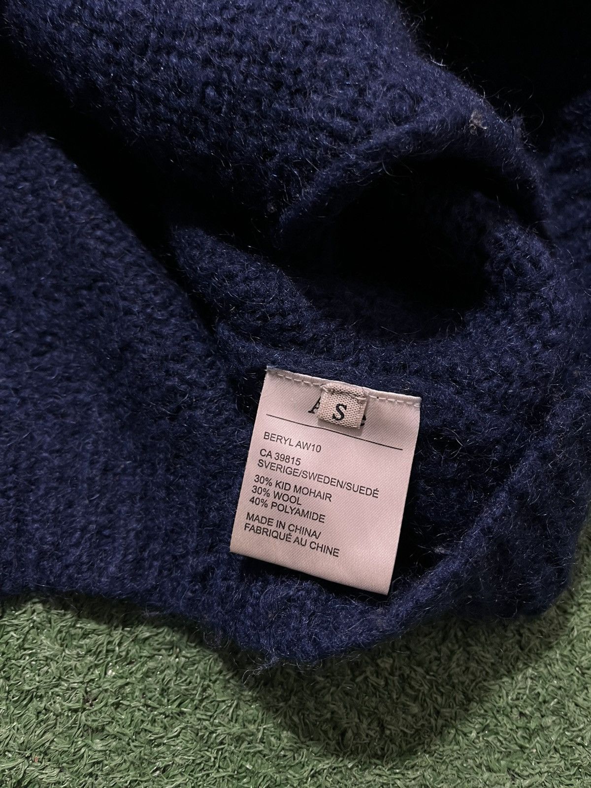 Acne Studios Acne Navy Cardigan Women Kid Mohair Wool Size S / US 4 / IT 40 - 4 Thumbnail
