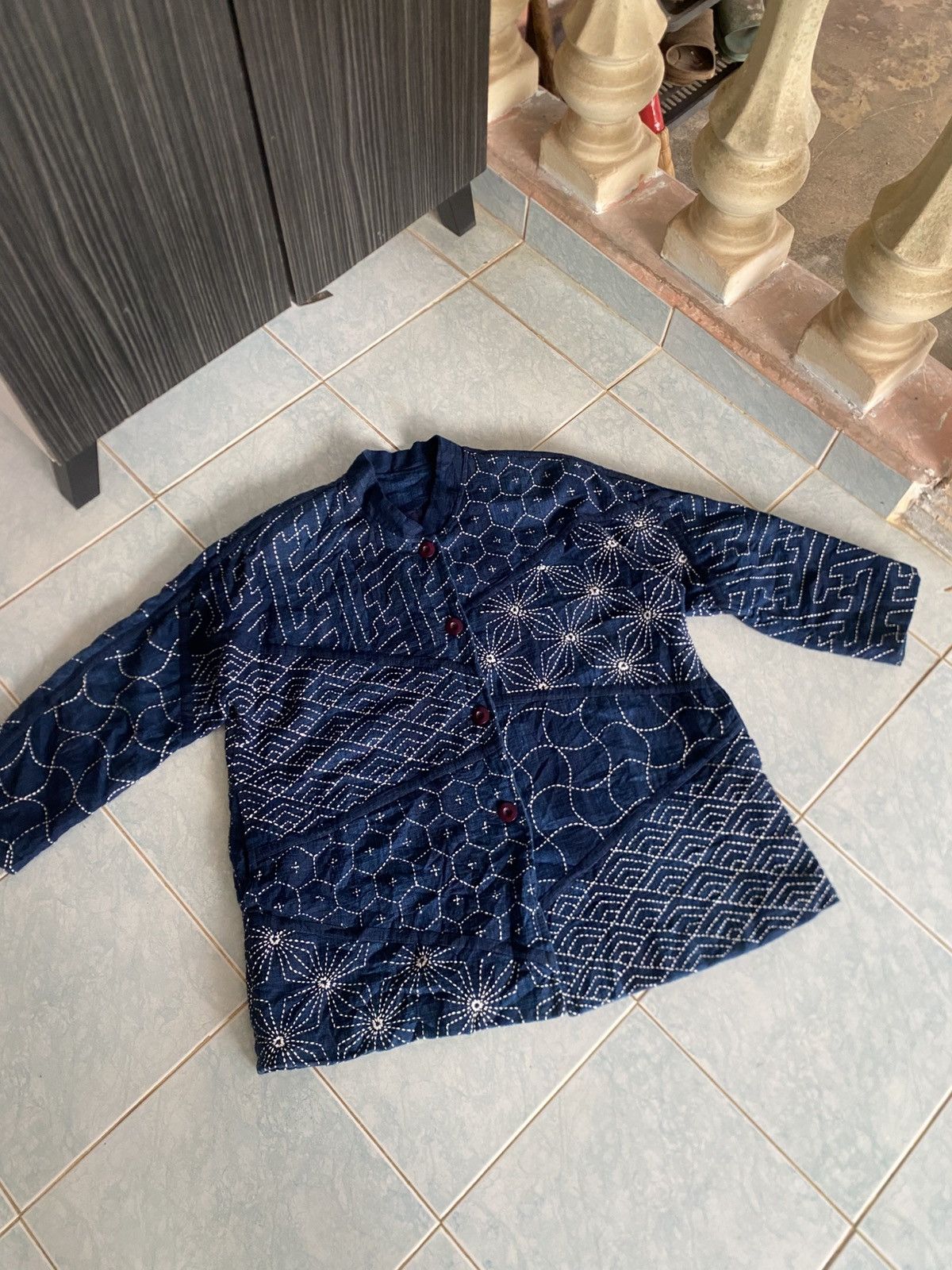 Japanese Brand Vintage Japanese sashiko jacket Size XL / US 12-14 / IT 48-50 - 3 Thumbnail