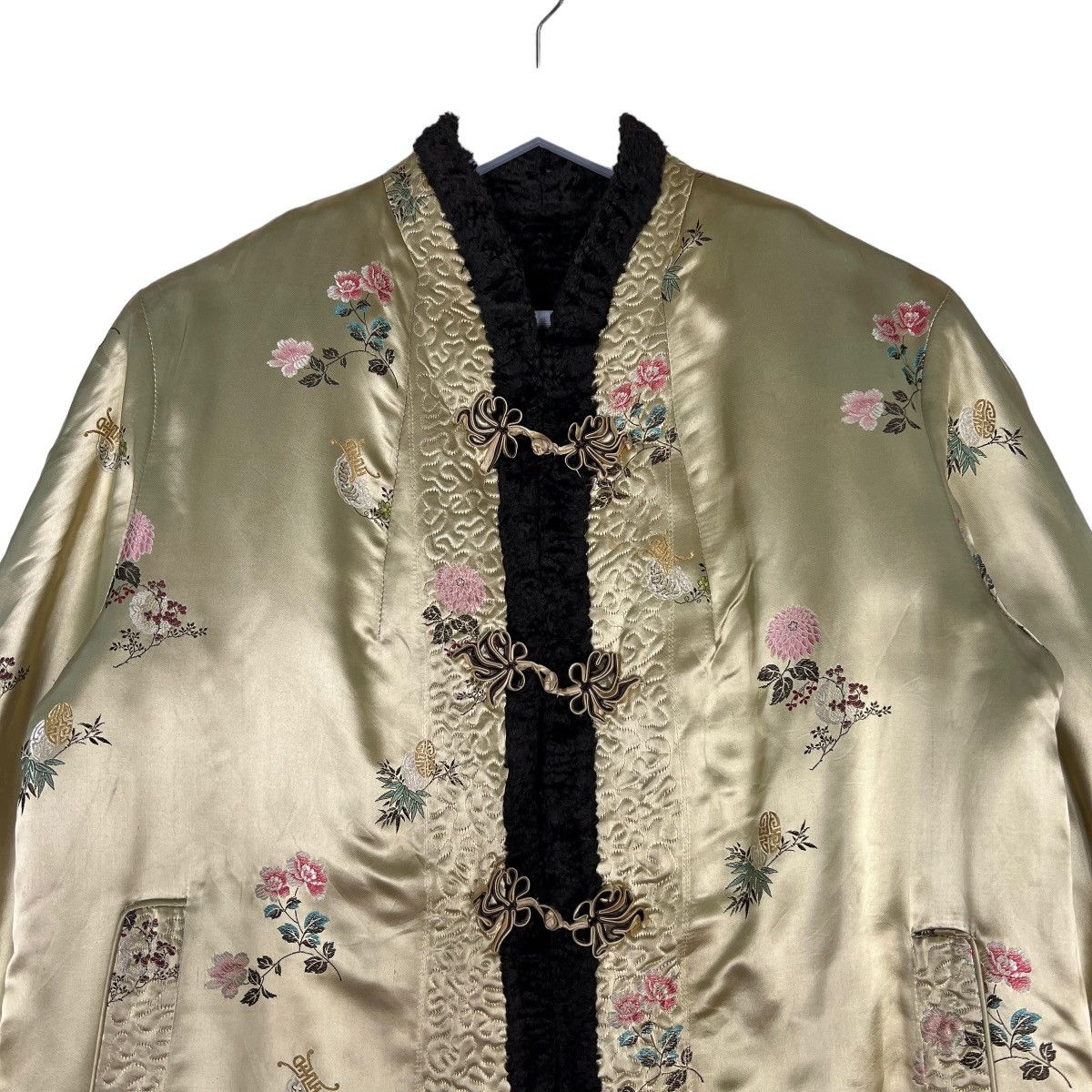 Japanese Brand 🔥 RARE VINTAGE 60s RAYON MANDARIN REVERSIBLE JACKET Size US M / EU 48-50 / 2 - 3 Thumbnail