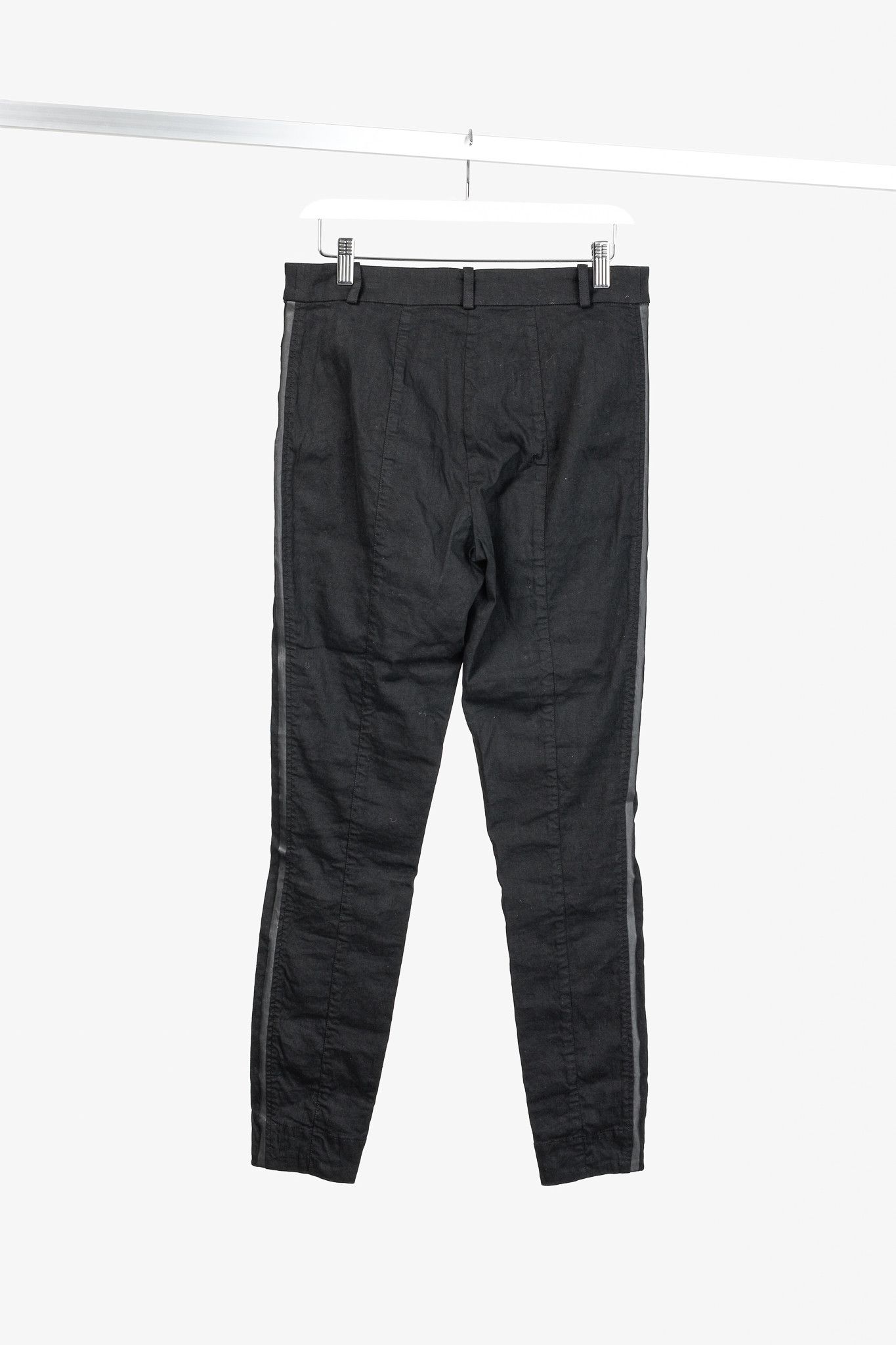 Annette Gortz Annette Gortz SS/20 Stretch-Linen Cropped Side-Stripe Pants Size 30" / US 8 / IT 44 - 3 Thumbnail