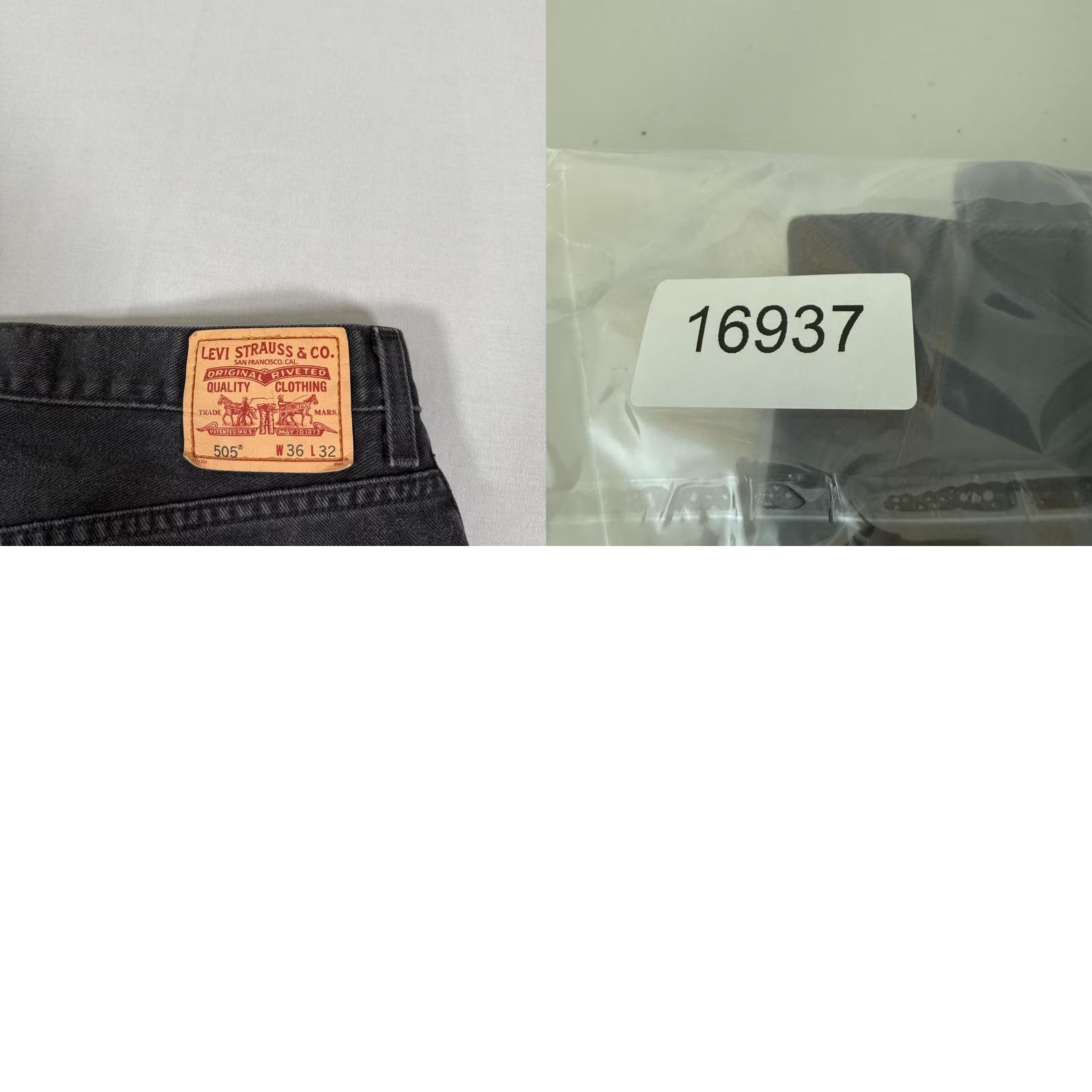 Levi's VINTAGE Levi's Jeans Mens 36x32 Black 505 Straight Fit Denim Pants Western Cowboy Size US 36 / EU 52 - 10 Thumbnail