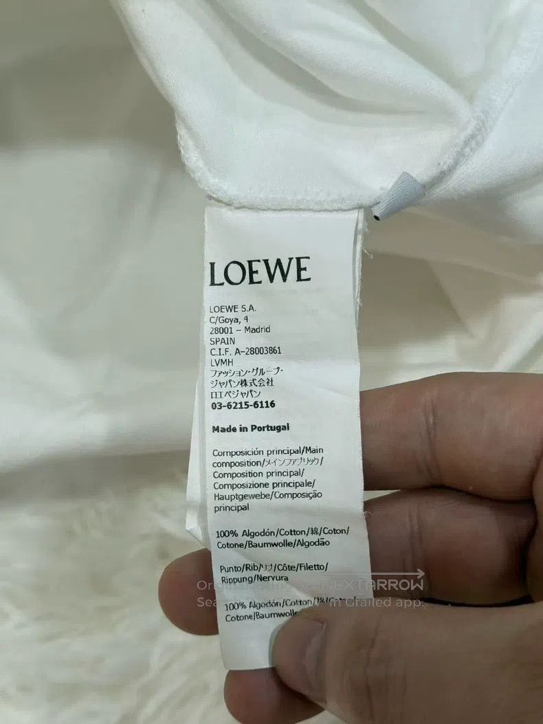 Loewe Loewe Displaced logo white short-sleeve T-shirt Size M / US 6-8 / IT 42-44 - 4 Thumbnail
