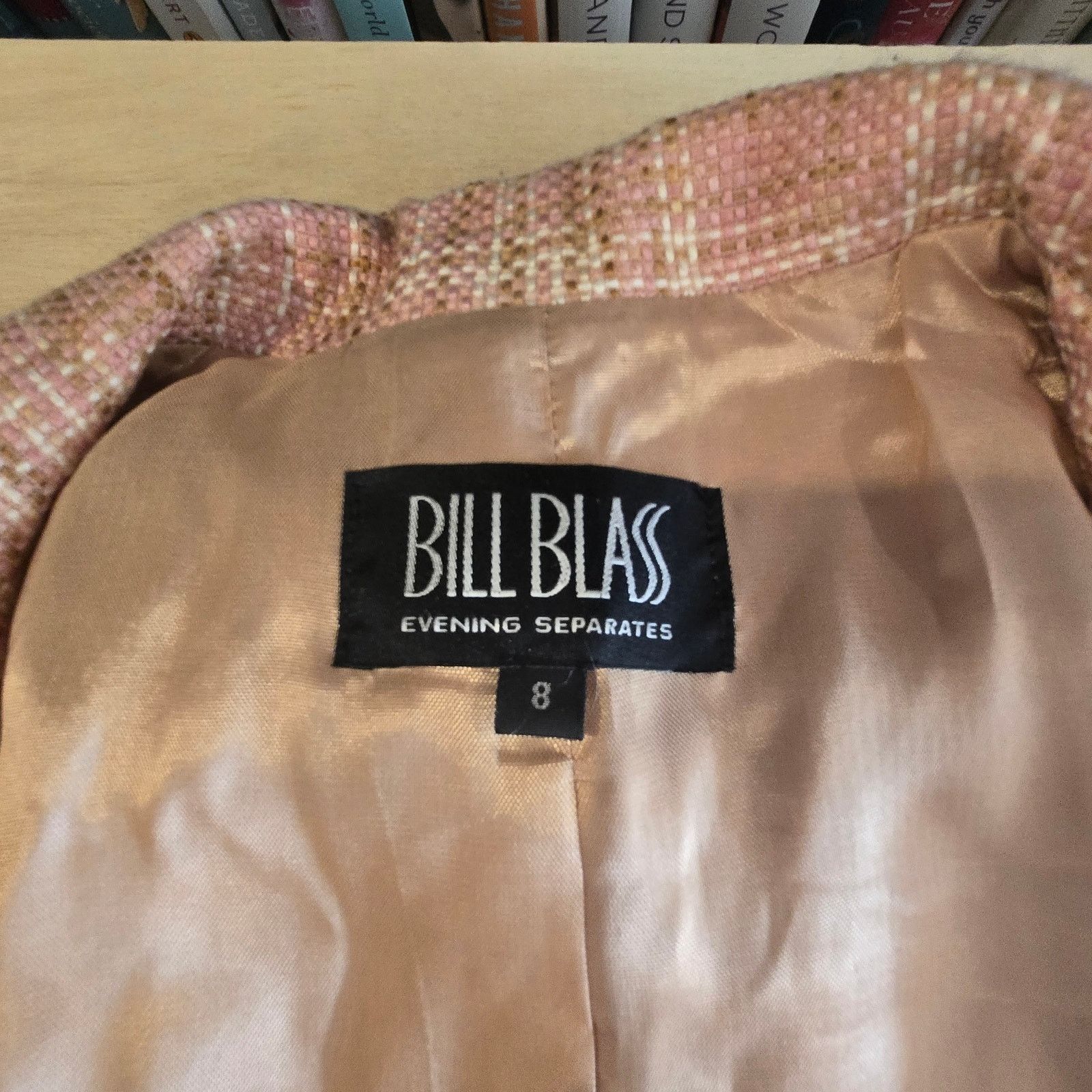 Bill Blass VTG Bill Blass Evening Separates sz 8 pink tweed silk ruffle Size M / US 6-8 / IT 42-44 - 4 Thumbnail