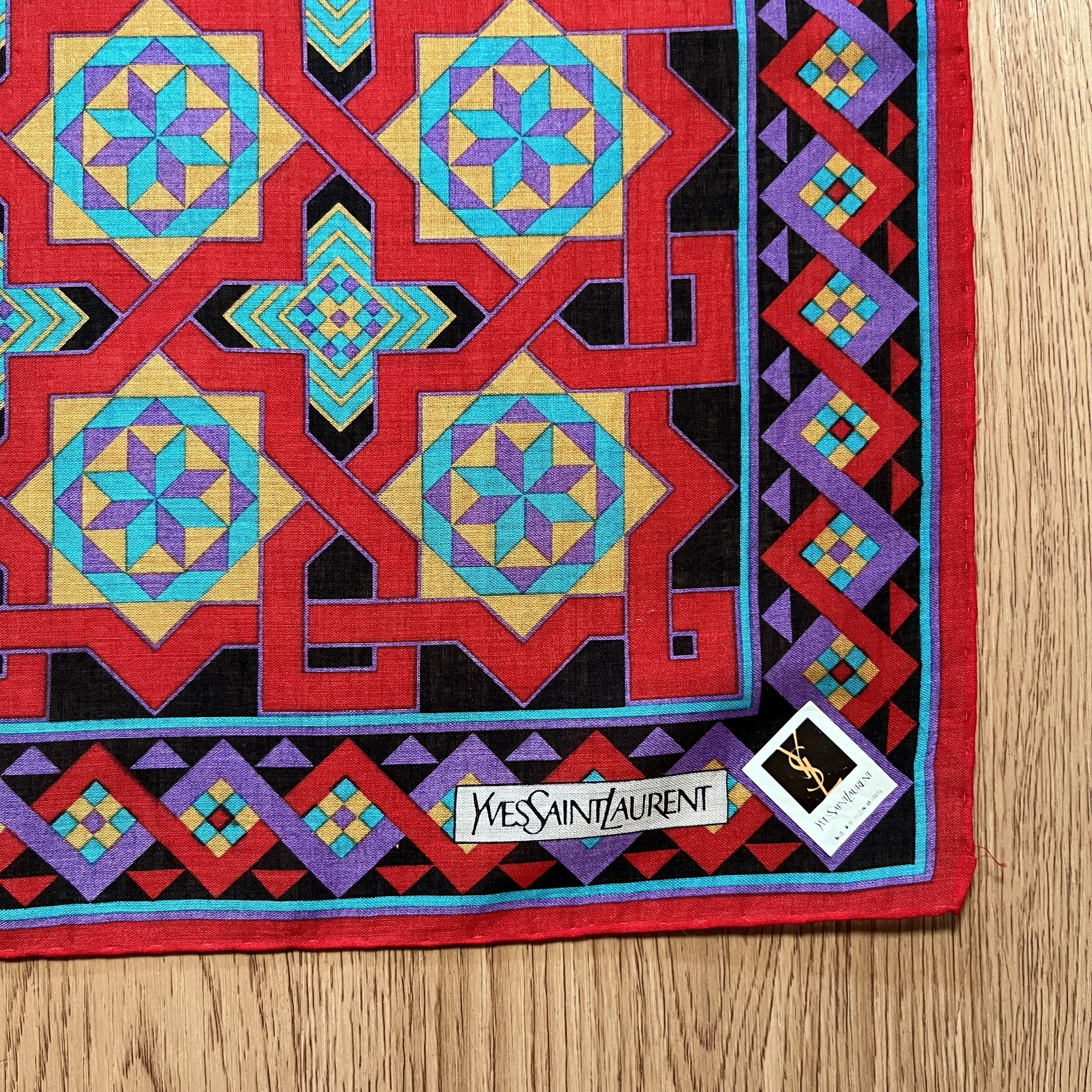 Yves Saint Laurent Vintage Yves Saint Laurent Handkerchief Size ONE SIZE - 2 Thumbnail