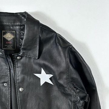 291295=Homme 🔻291295 = Homme Faux Leather Coaches Jacket🔻 Size US M / EU 48-50 / 2 - 3 Thumbnail